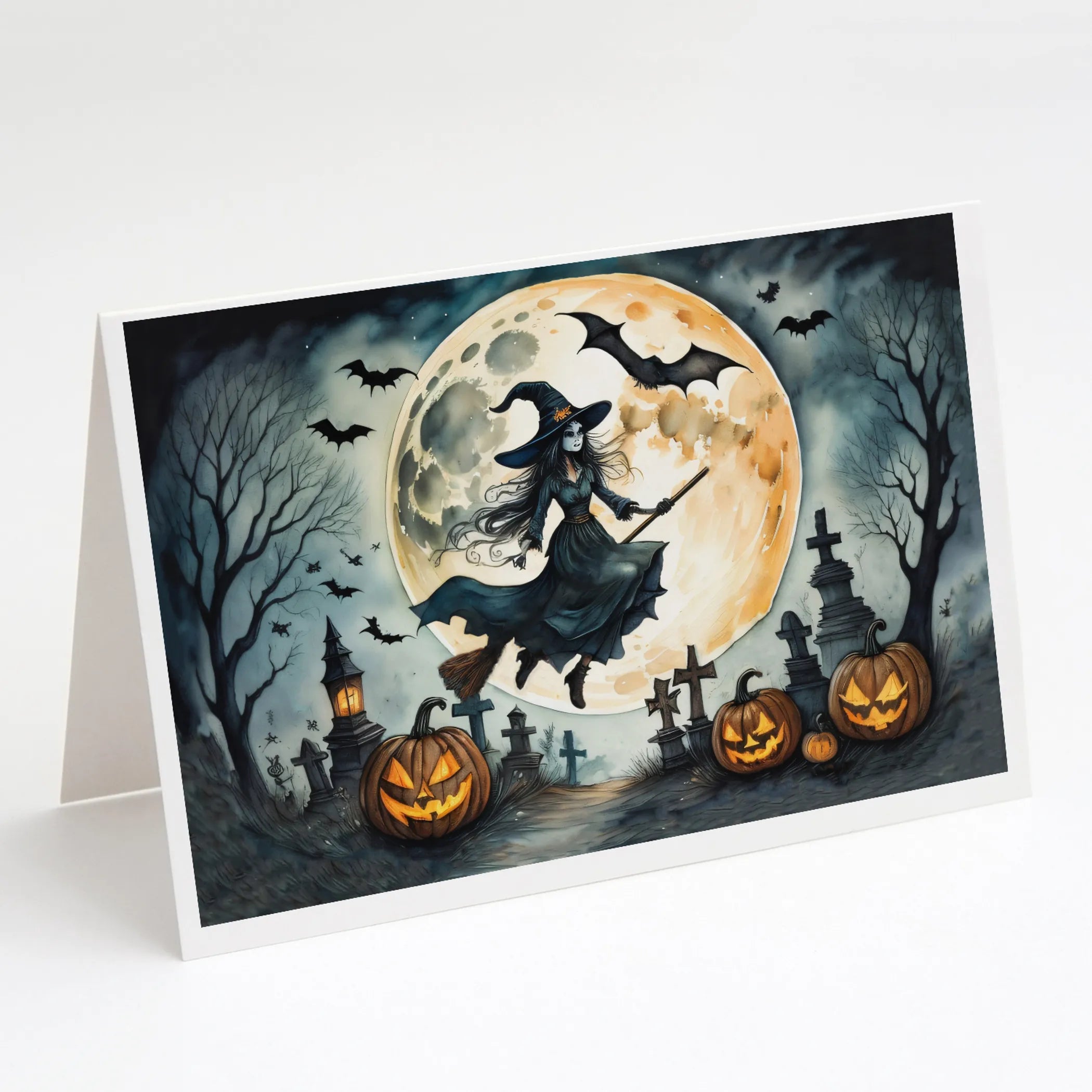 More Spooky Halloween Greeting Cards  - Size: 5X7 | Pack Of: 8 | Collection name: More spooky halloween