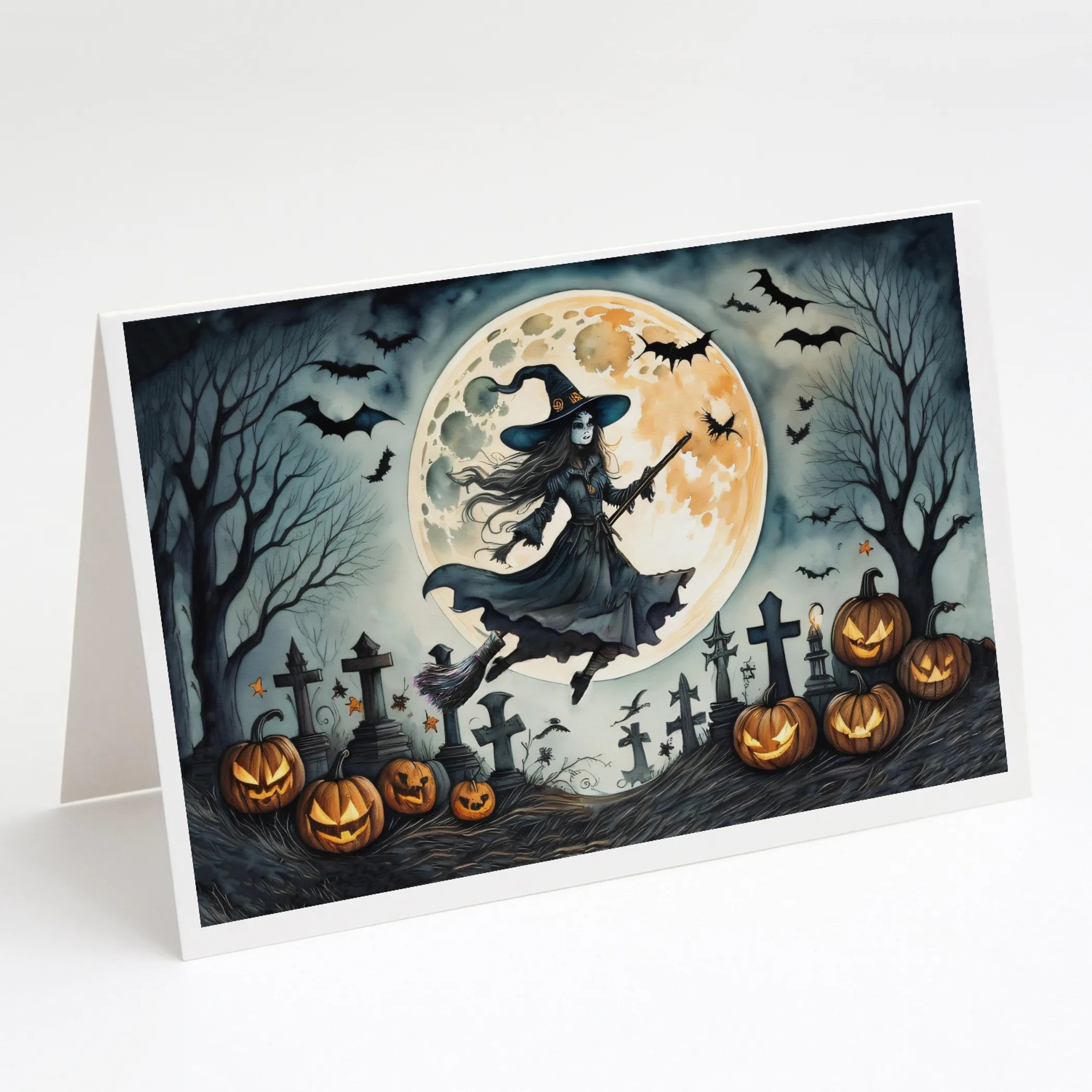 More Spooky Halloween Greeting Cards  - Size: 5X7 | Pack Of: 8 | Collection name: More spooky halloween