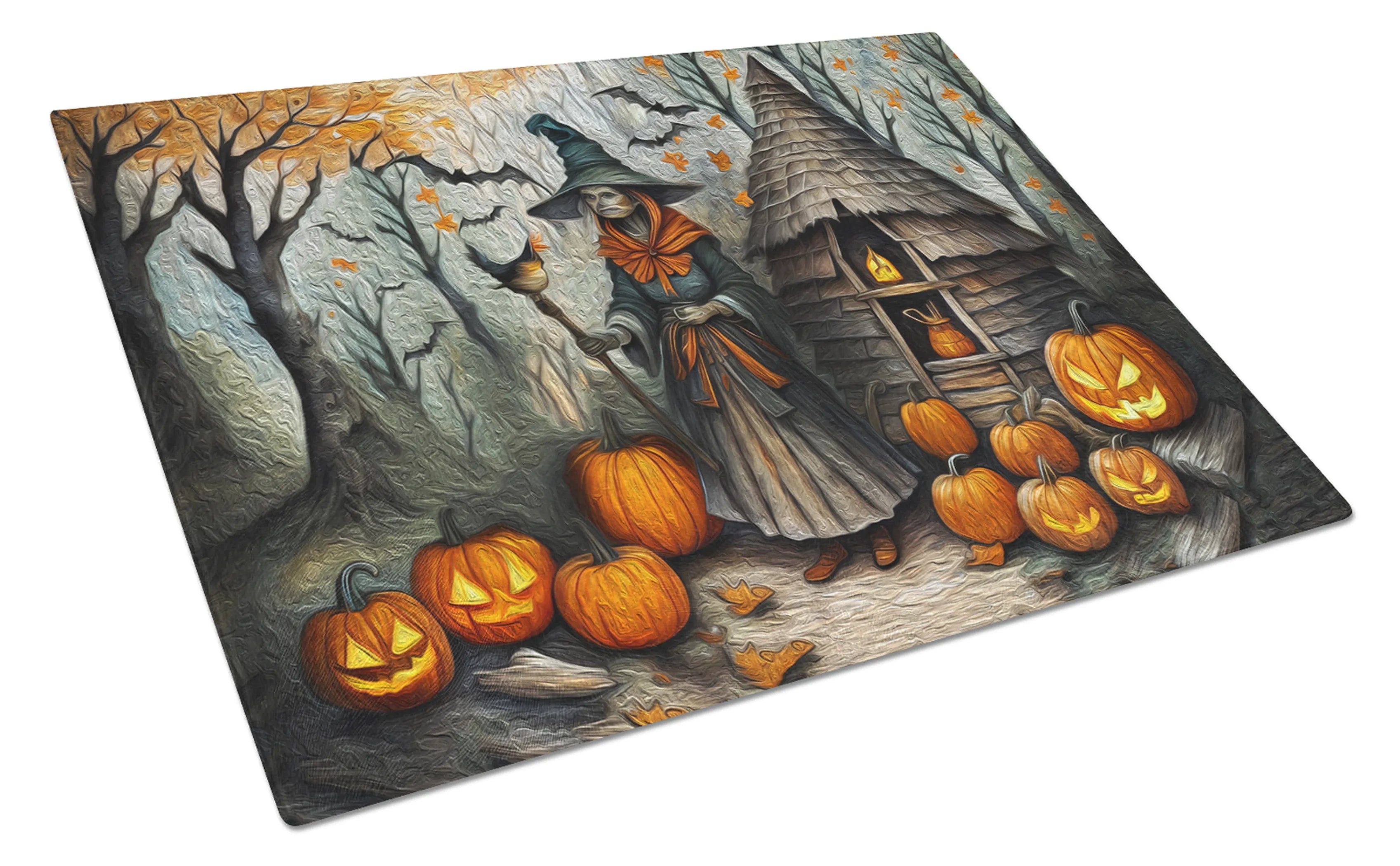 More Spooky Halloween Glass Cutting Board - Size: LARGE | Pack Of: 1 | Collection name: More spooky halloween