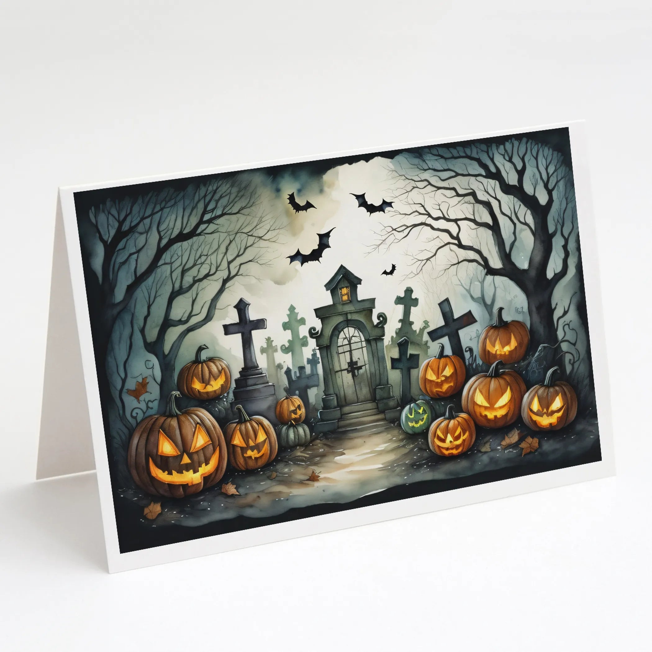 More Spooky Halloween Greeting Cards  - Size: 5X7 | Pack Of: 8 | Collection name: More spooky halloween