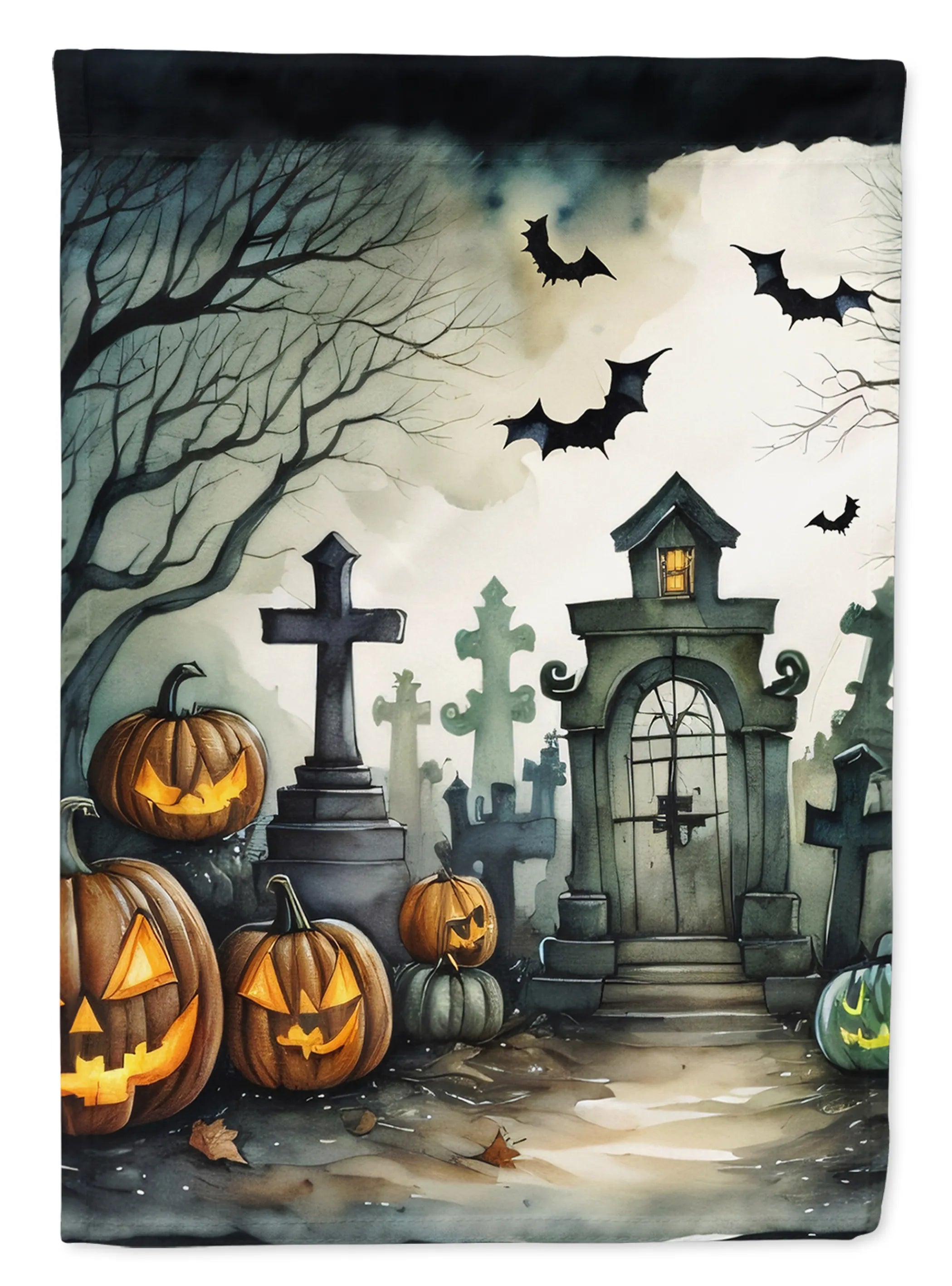 More Spooky Halloween Decorative Flag - Pack Of: 1 | Collection name: More spooky halloween