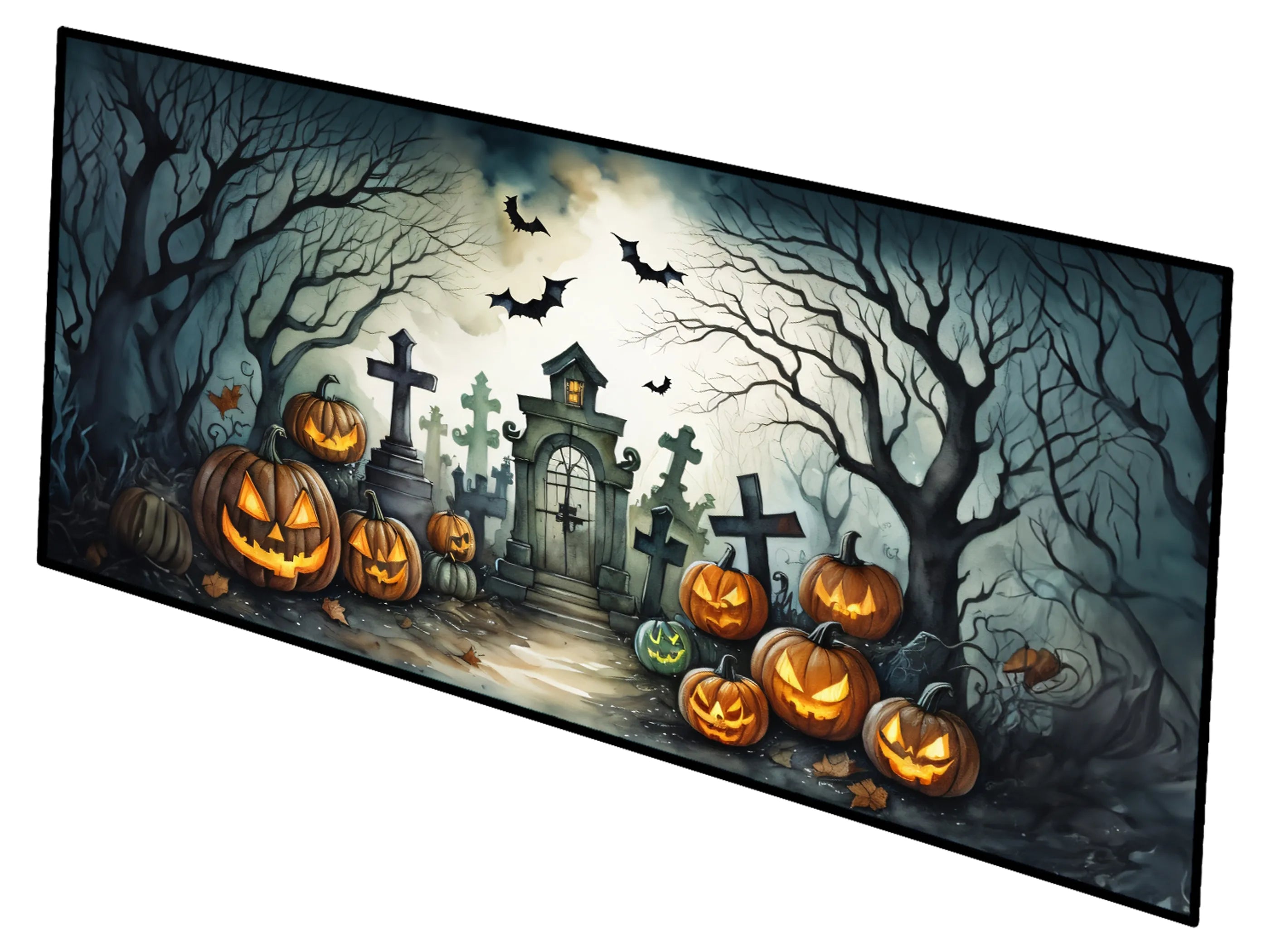 More Spooky Halloween Runner Mat 28x58 - Size: 28HX58W | Pack Of: 1 | Collection name: More spooky halloween