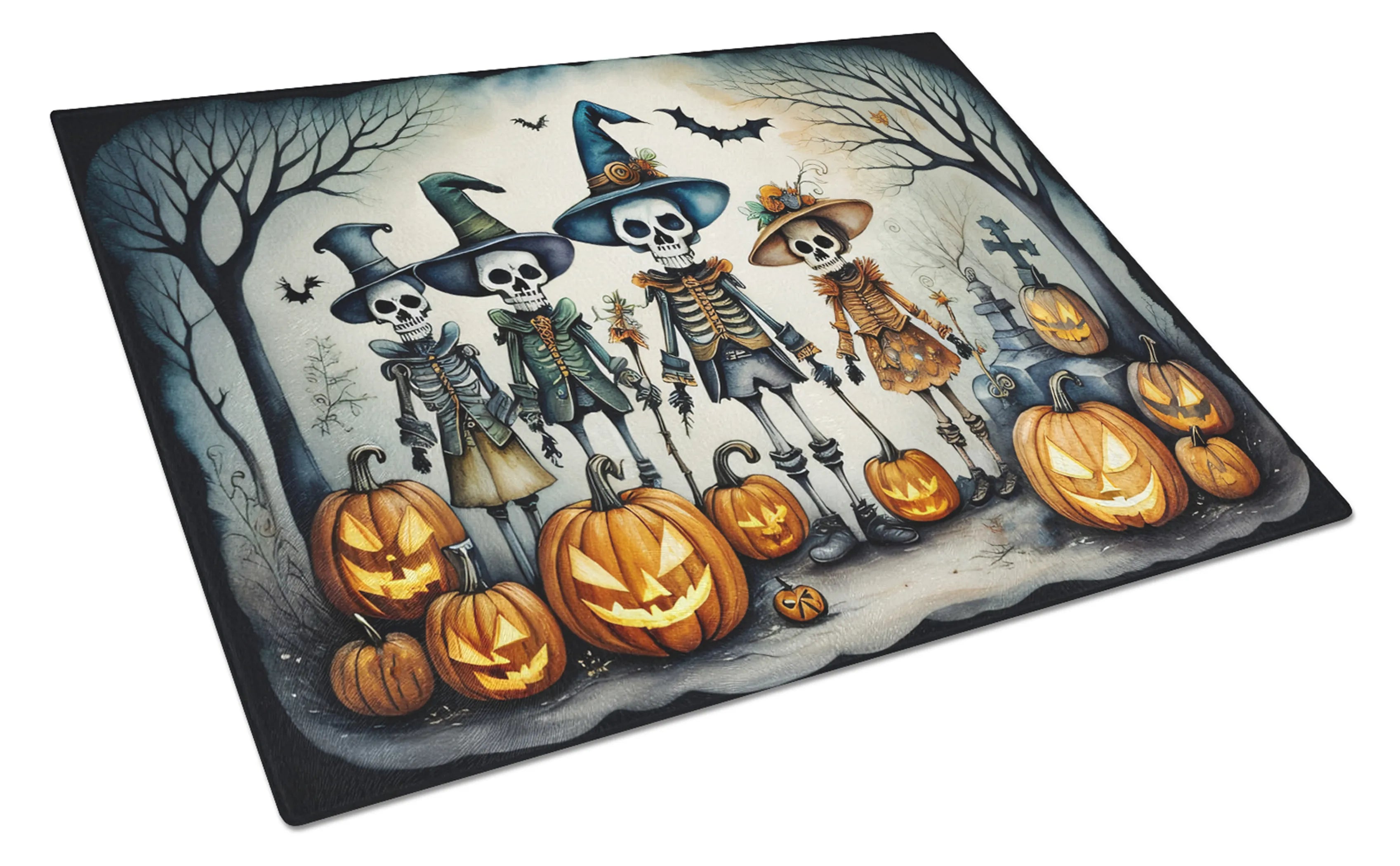 More Spooky Halloween Glass Cutting Board - Size: LARGE | Pack Of: 1 | Collection name: More spooky halloween