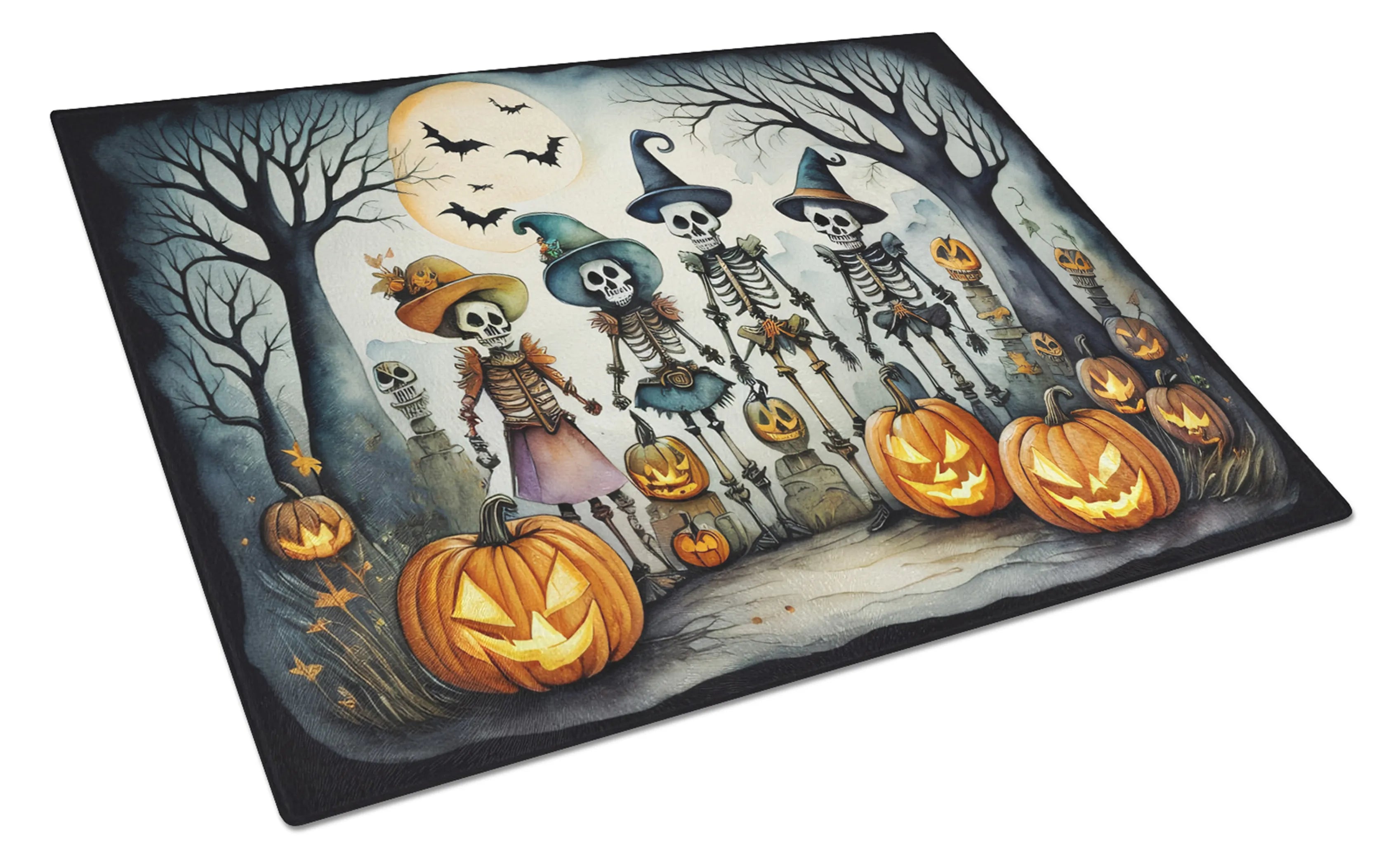 More Spooky Halloween Glass Cutting Board - Size: LARGE | Pack Of: 1 | Collection name: More spooky halloween