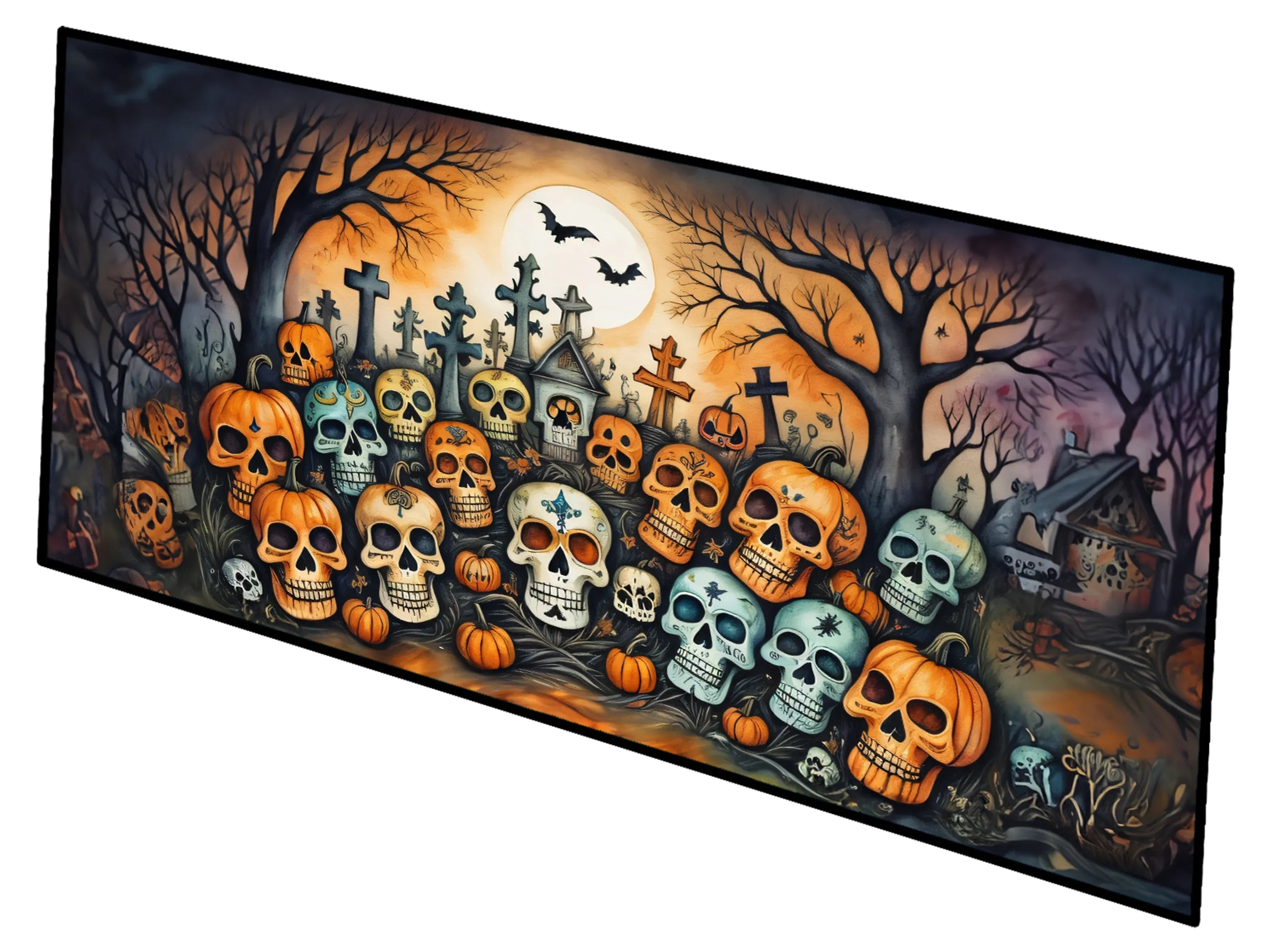 More Spooky Halloween Runner Mat 28x58 - Size: 28HX58W | Pack Of: 1 | Collection name: More spooky halloween