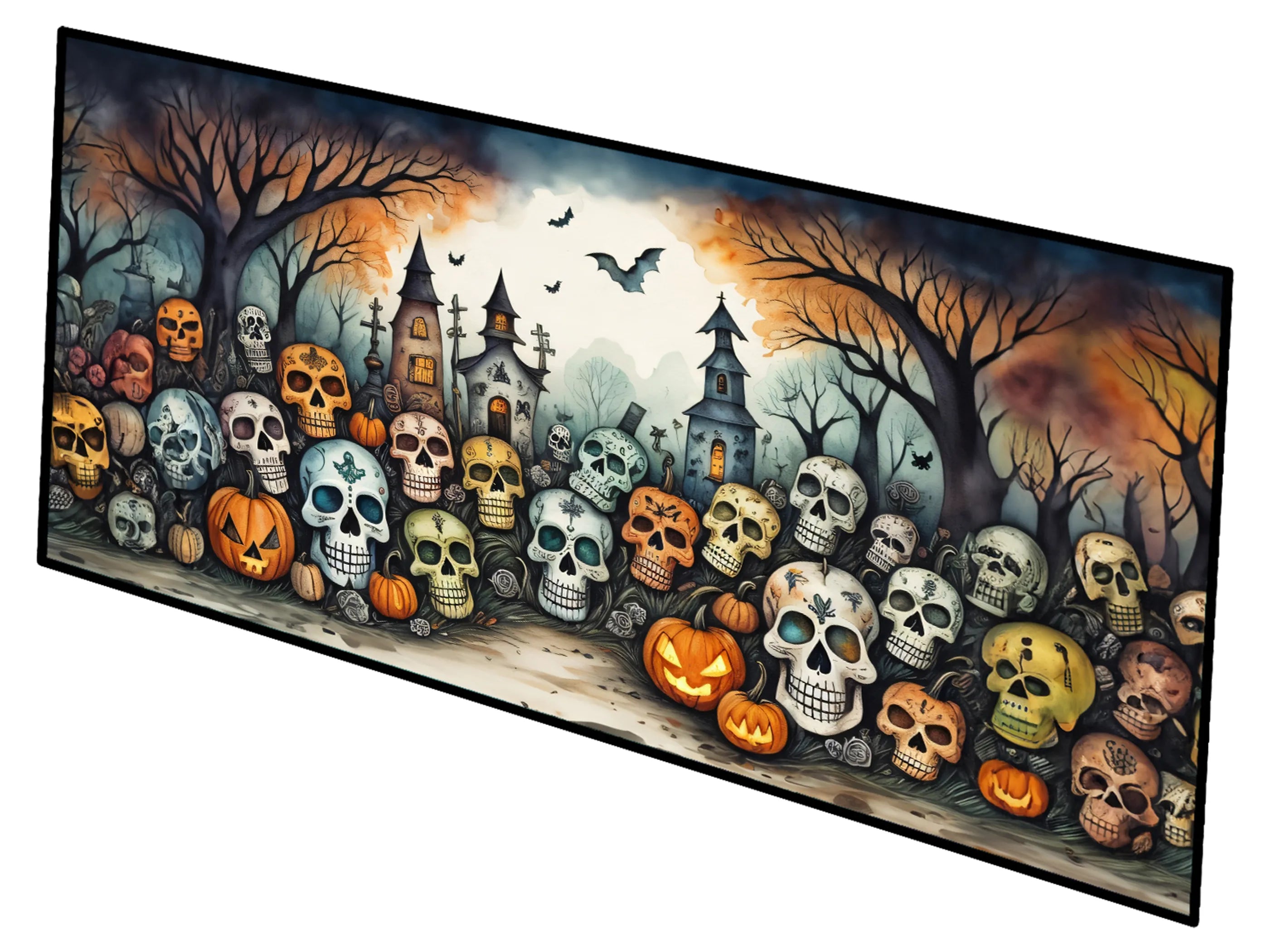 More Spooky Halloween Runner Mat 28x58 - Size: 28HX58W | Pack Of: 1 | Collection name: More spooky halloween