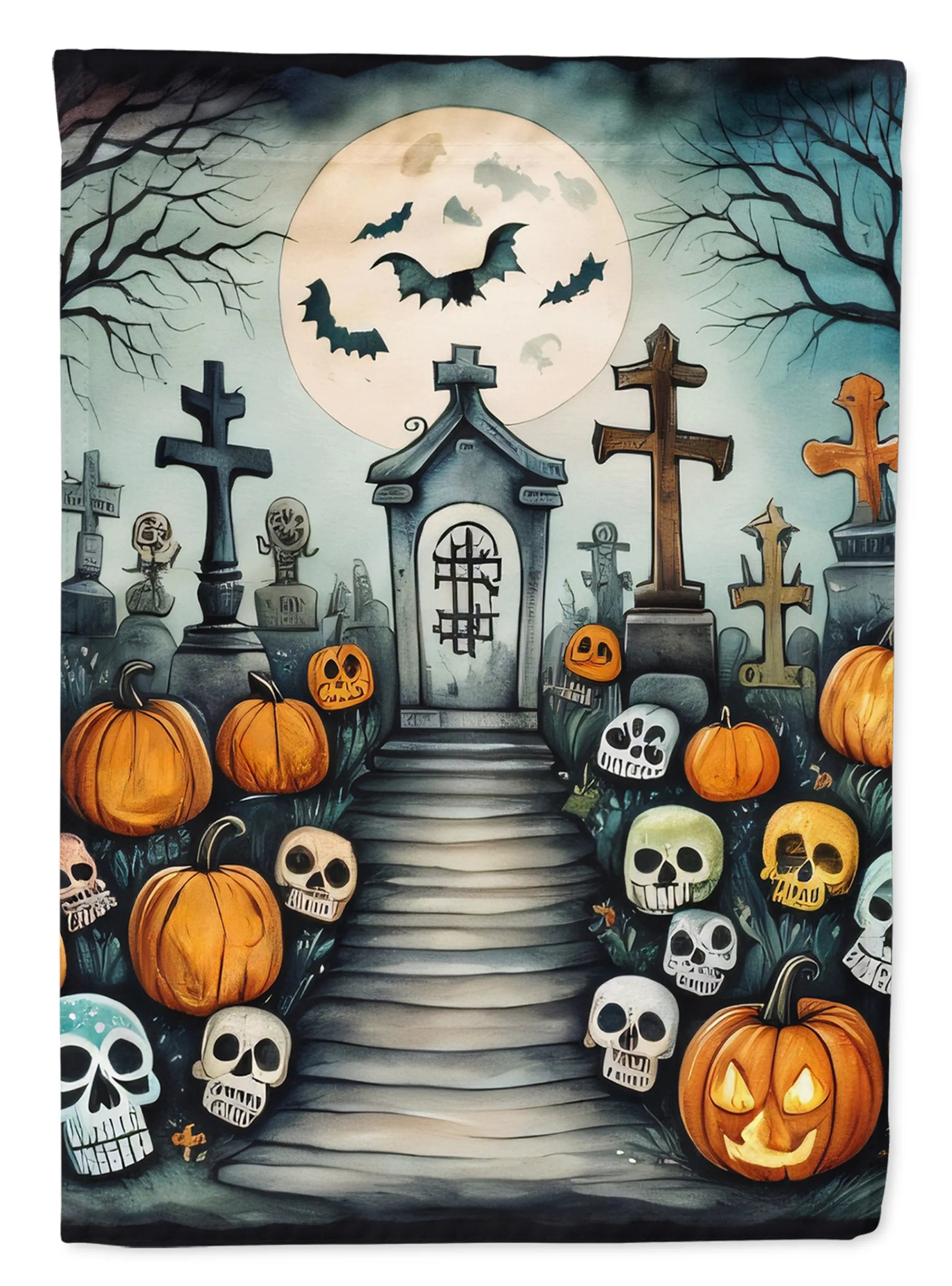 More Spooky Halloween Decorative Flag - Pack Of: 1 | Collection name: More spooky halloween