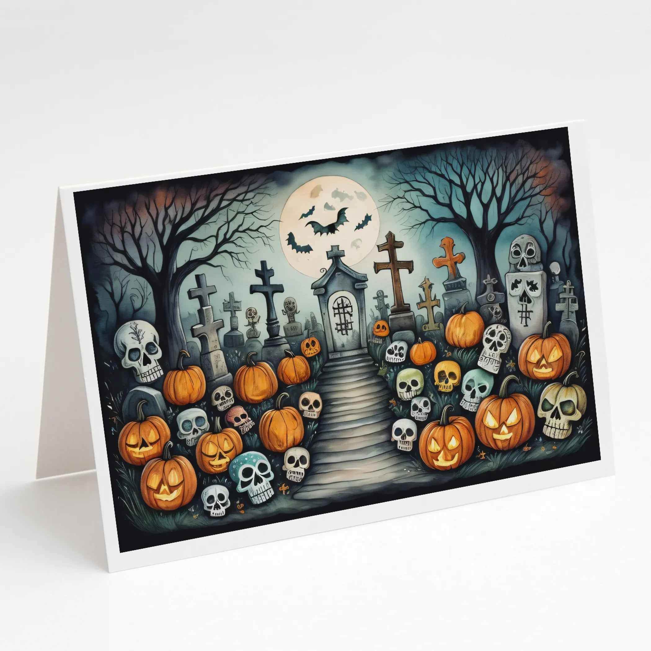 More Spooky Halloween Greeting Cards  - Size: 5X7 | Pack Of: 8 | Collection name: More spooky halloween