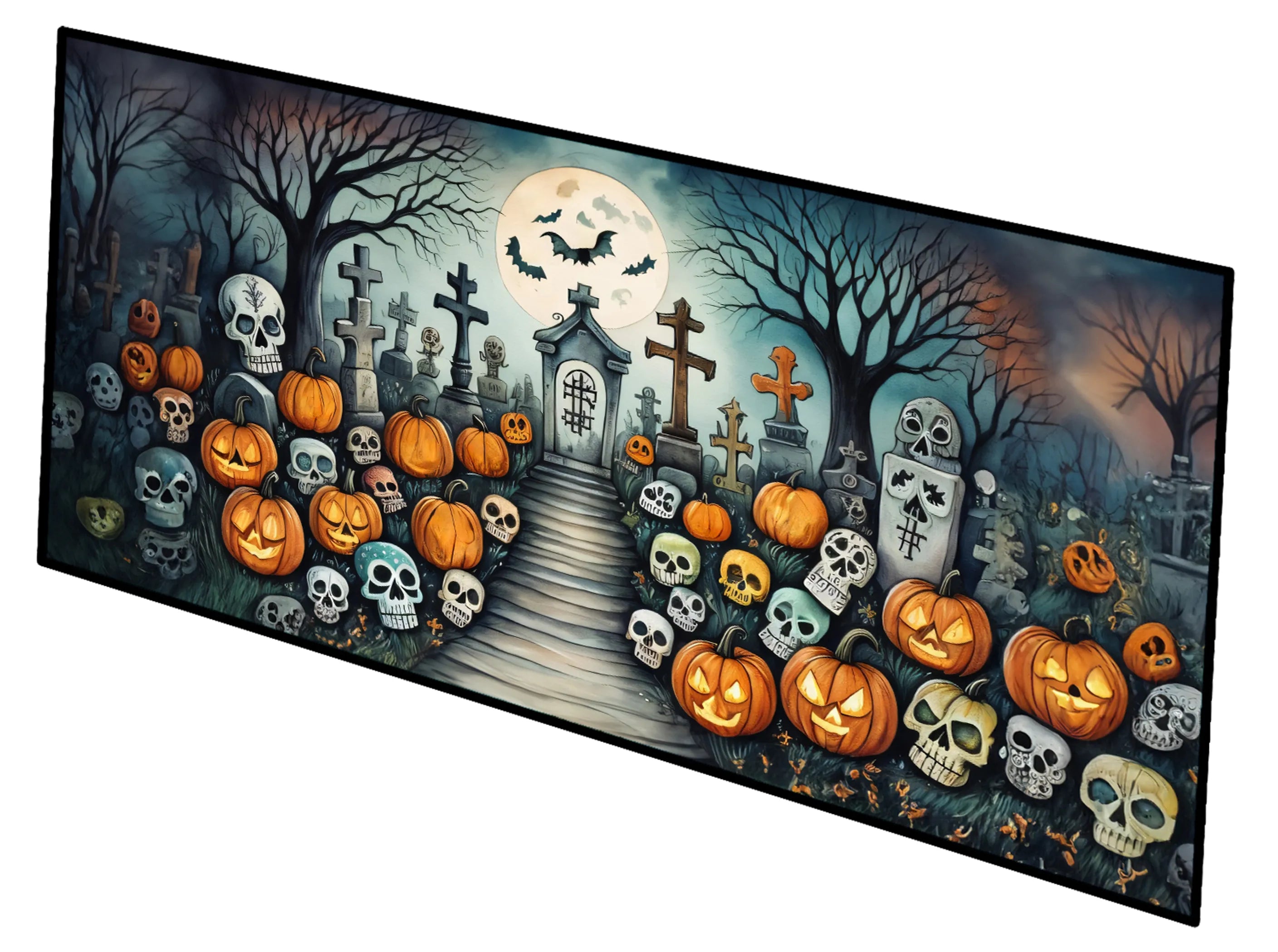 More Spooky Halloween Runner Mat 28x58 - Size: 28HX58W | Pack Of: 1 | Collection name: More spooky halloween