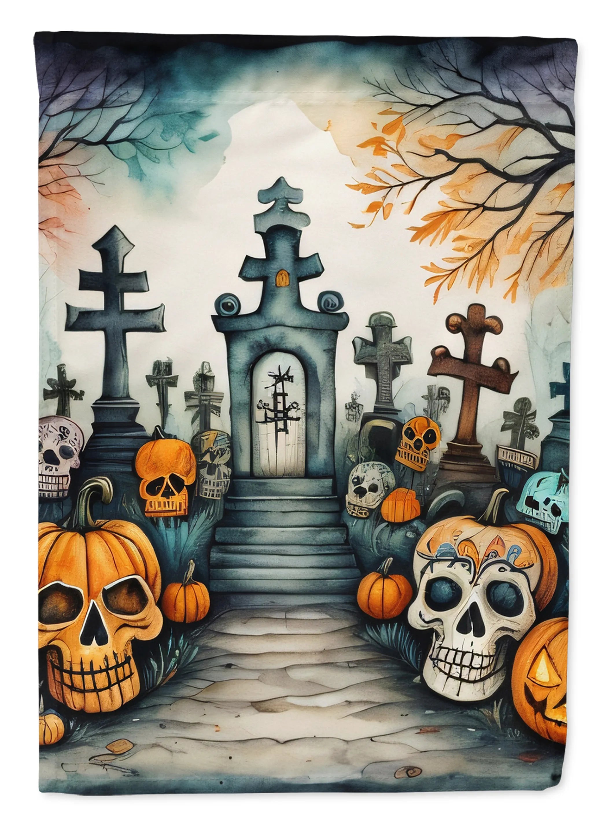 More Spooky Halloween Decorative Flag - Pack Of: 1 | Collection name: More spooky halloween