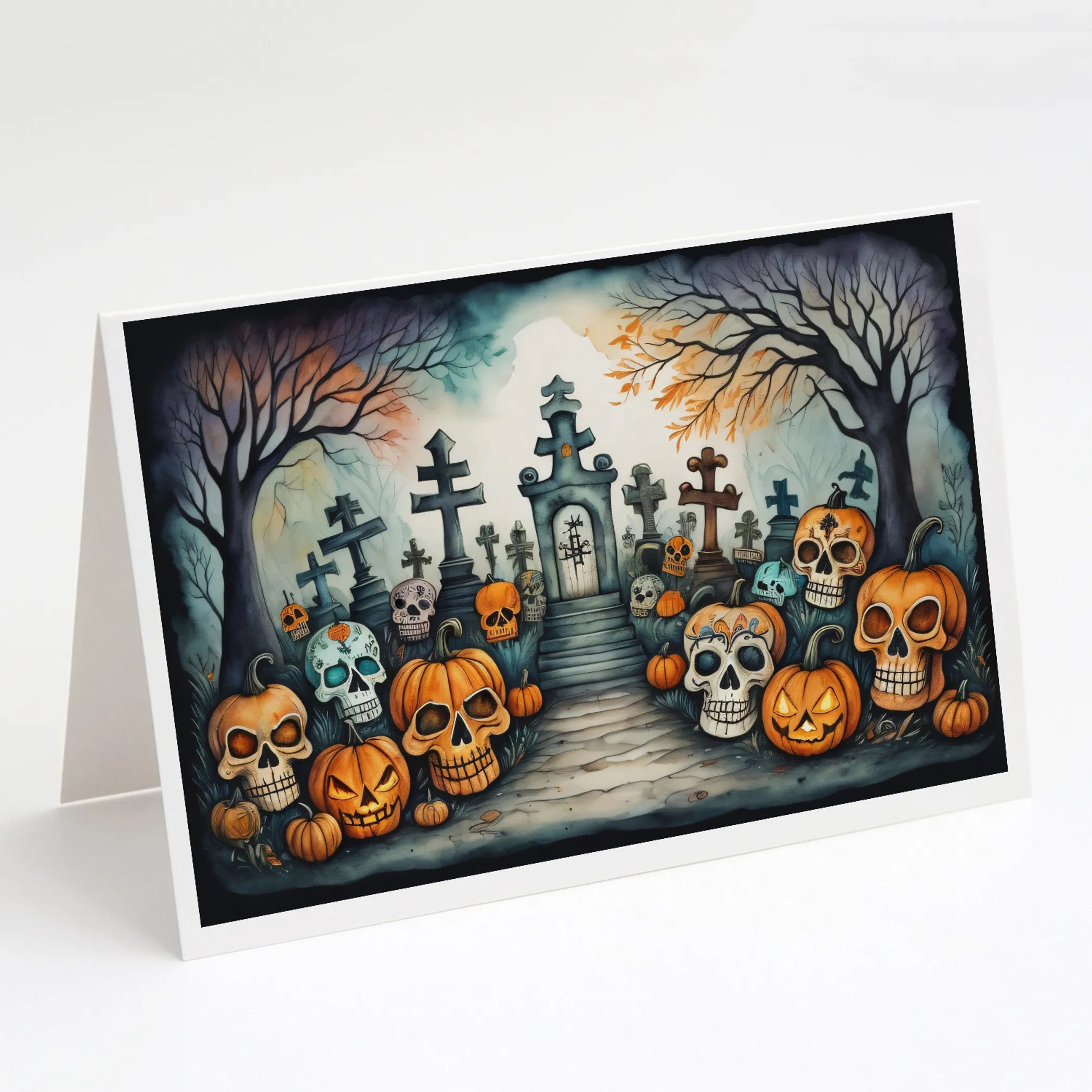 More Spooky Halloween Greeting Cards  - Size: 5X7 | Pack Of: 8 | Collection name: More spooky halloween