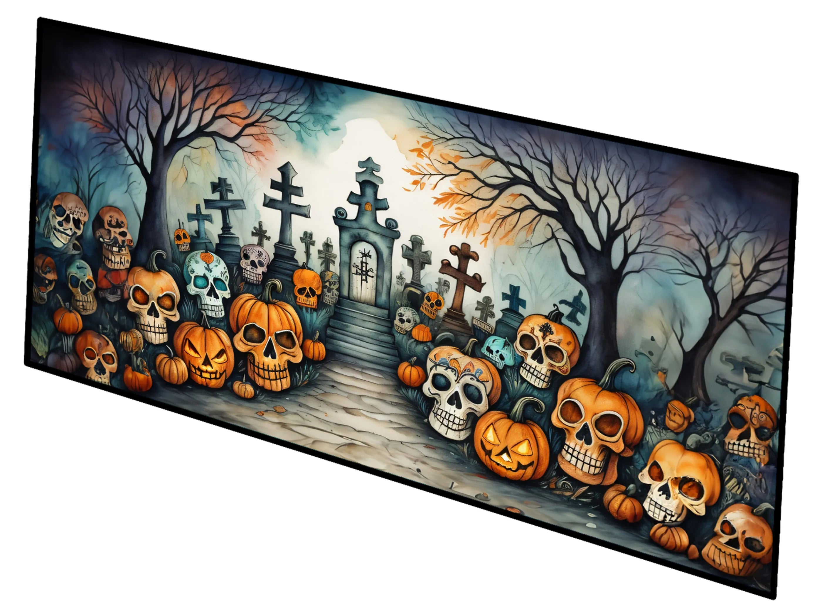 More Spooky Halloween Runner Mat 28x58 - Size: 28HX58W | Pack Of: 1 | Collection name: More spooky halloween