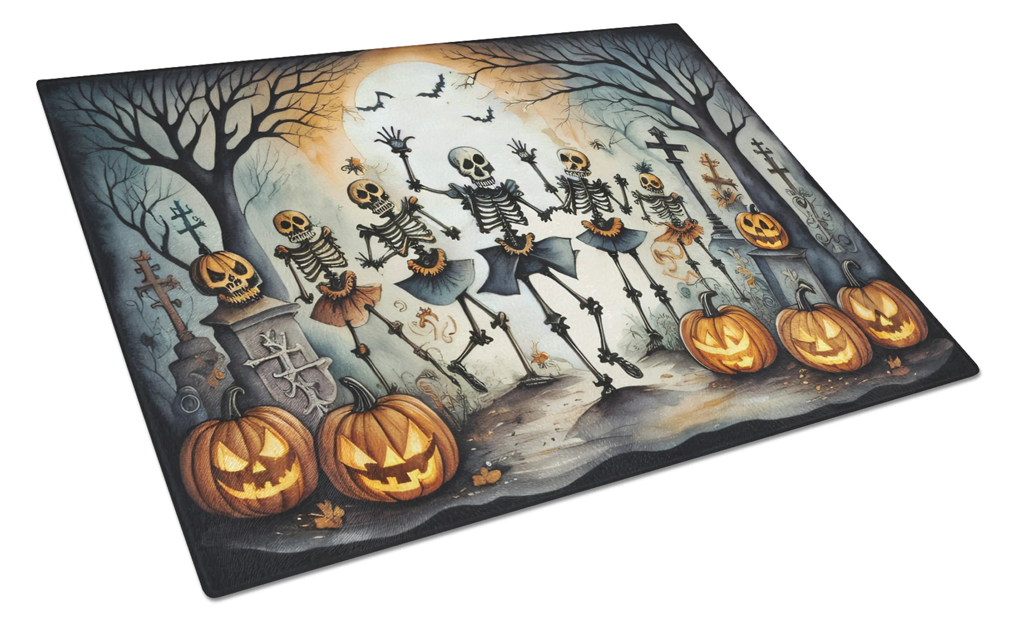 More Spooky Halloween Glass Cutting Board - Size: LARGE | Pack Of: 1 | Collection name: More spooky halloween