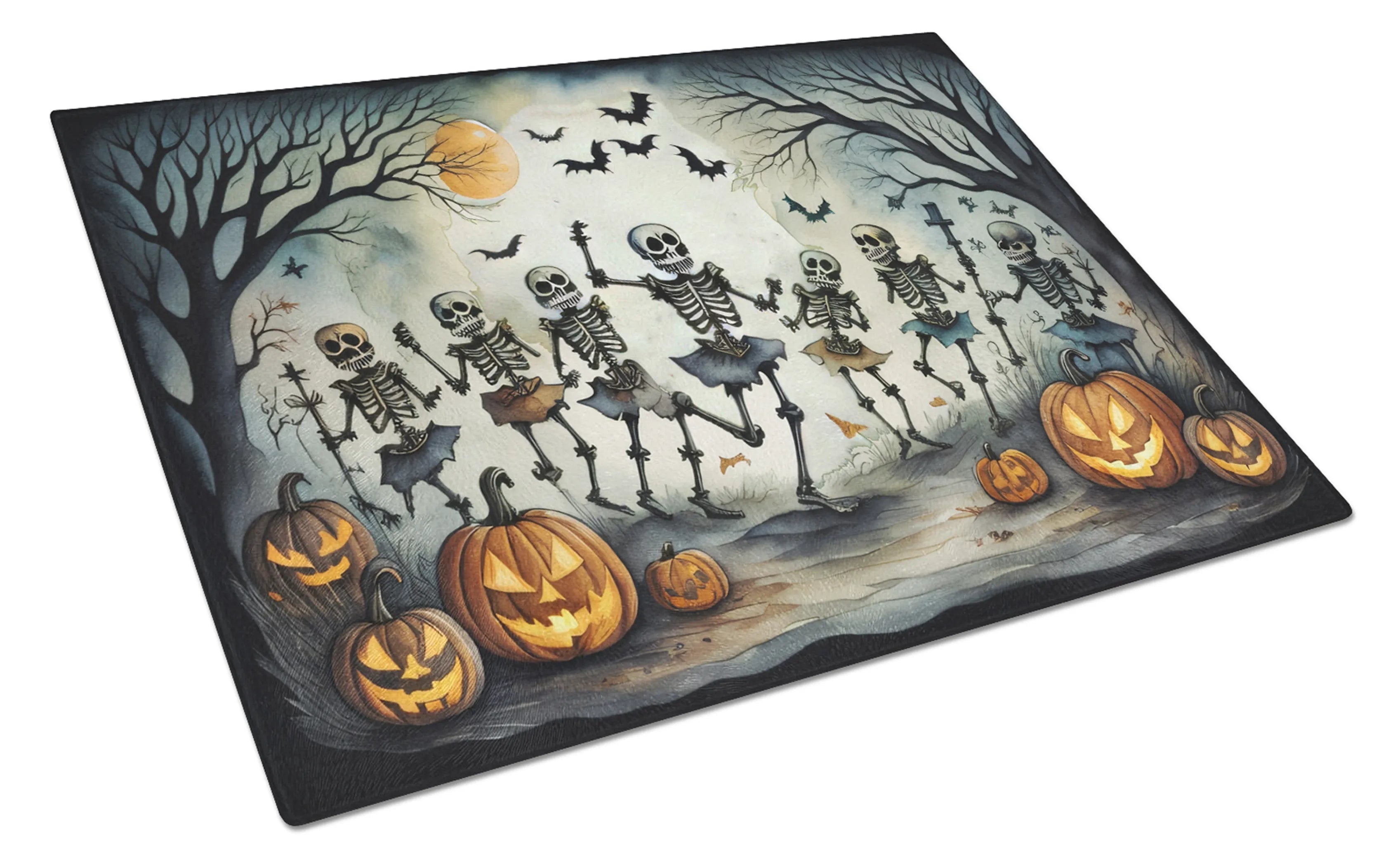 More Spooky Halloween Glass Cutting Board - Size: LARGE | Pack Of: 1 | Collection name: More spooky halloween