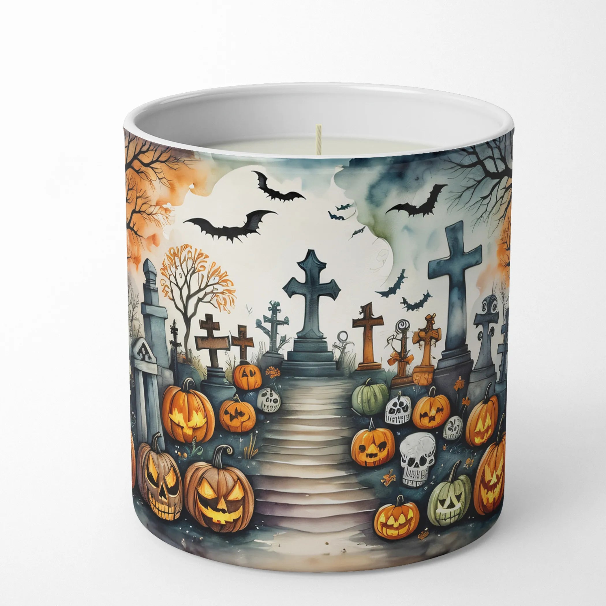 More Spooky Halloween Decorative Soy Candle - Size: 10 OZ | Pack Of: 1 | Collection name: More spooky halloween