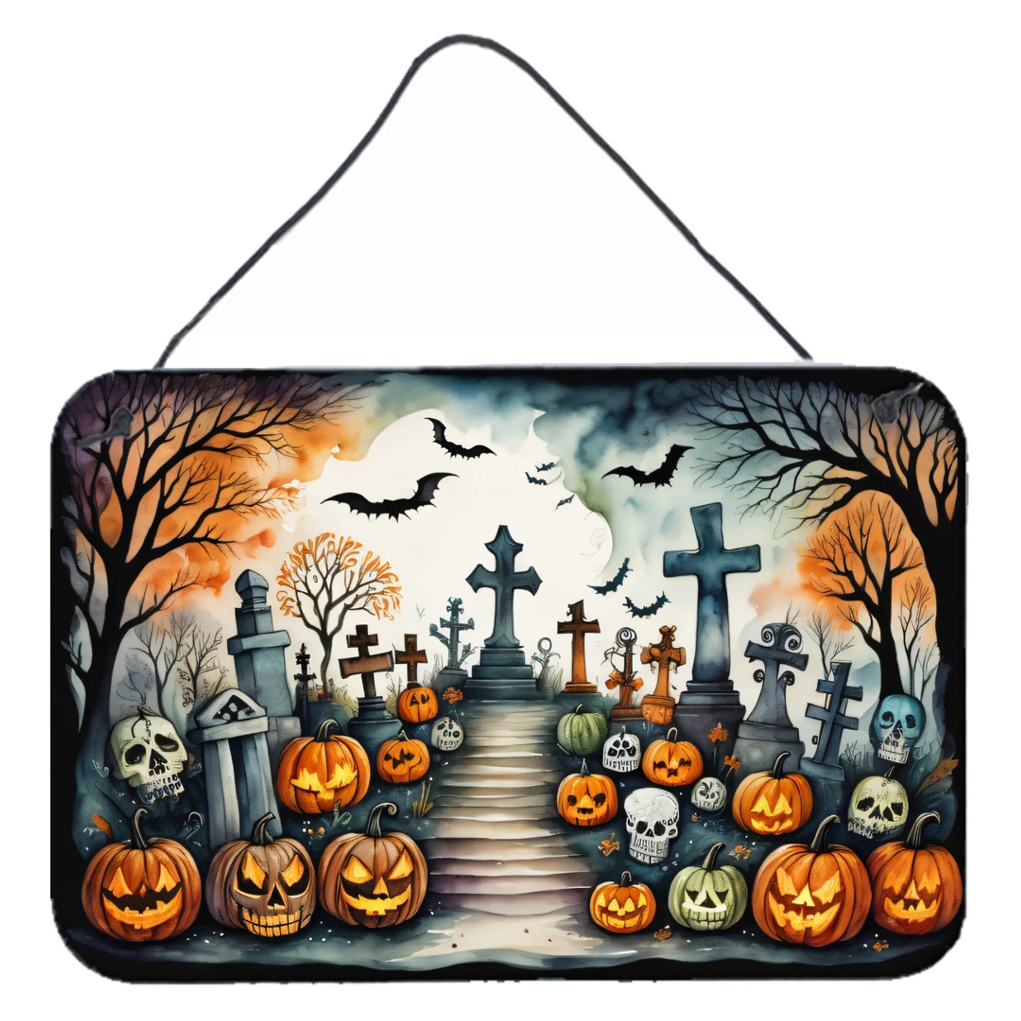More Spooky Halloween Wall or Door Hanging Prints - Size: 8HX12W | Pack Of: 1 | Collection name: More spooky halloween