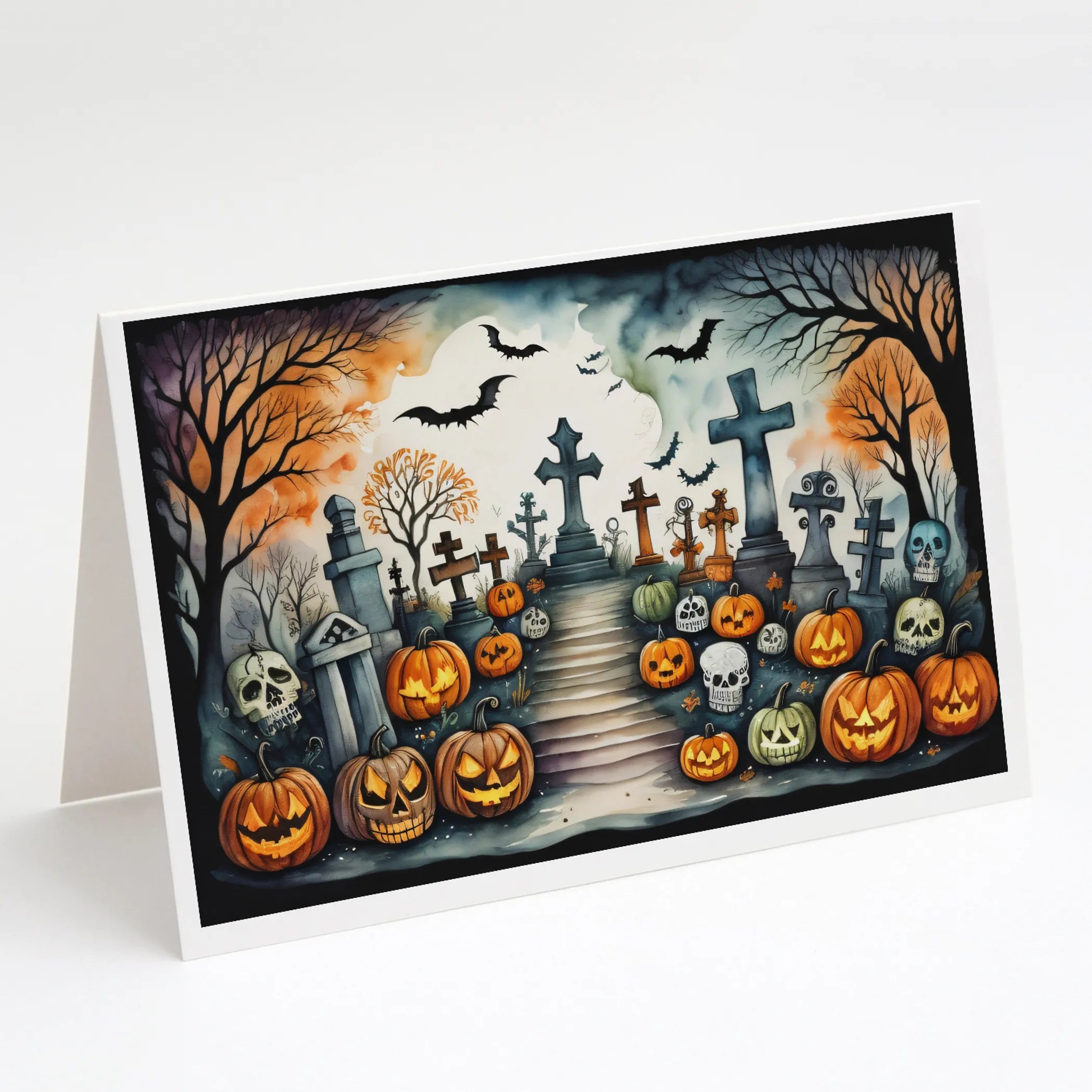 More Spooky Halloween Greeting Cards  - Size: 5X7 | Pack Of: 8 | Collection name: More spooky halloween