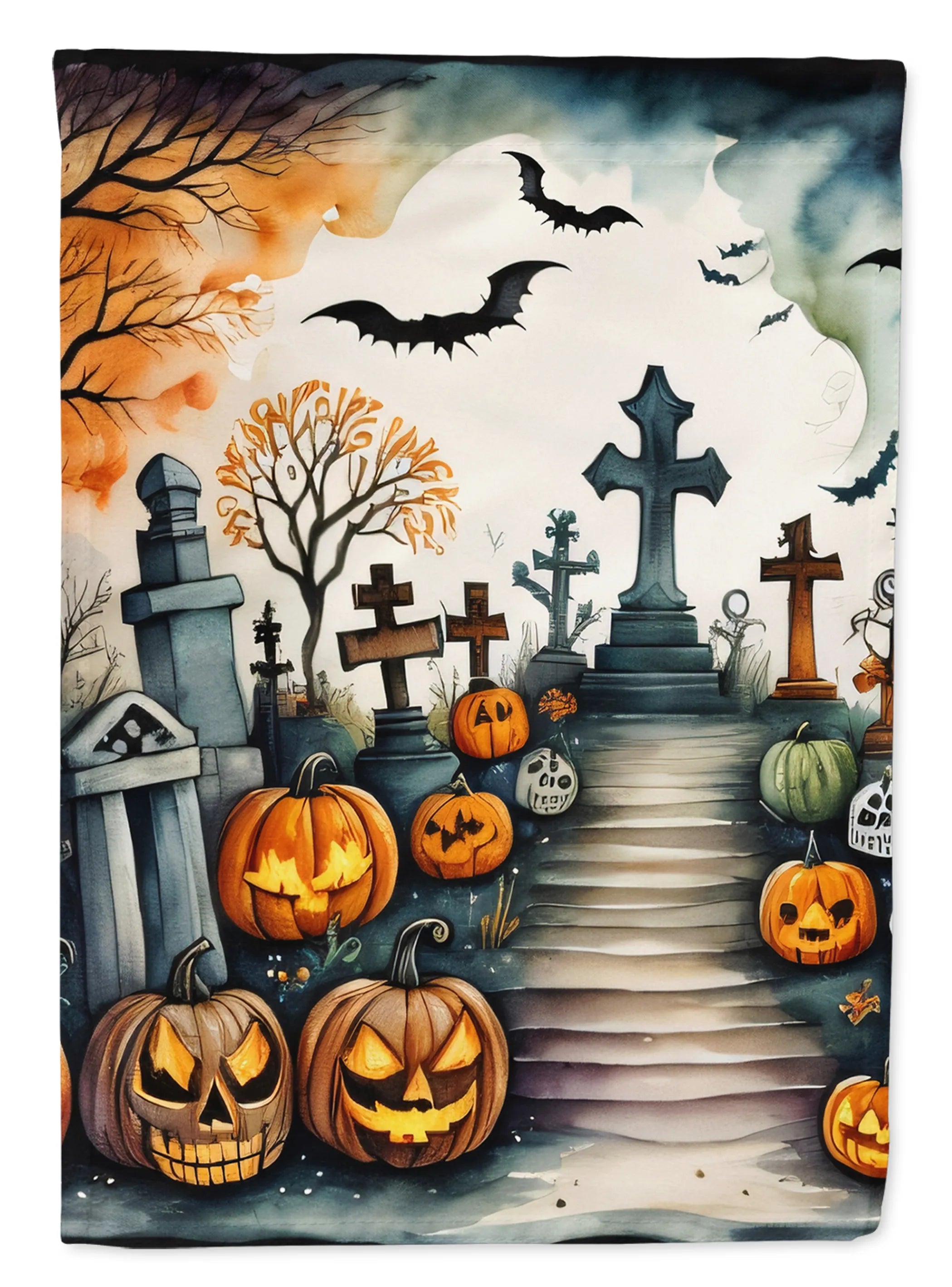 More Spooky Halloween Decorative Flag - Pack Of: 1 | Collection name: More spooky halloween