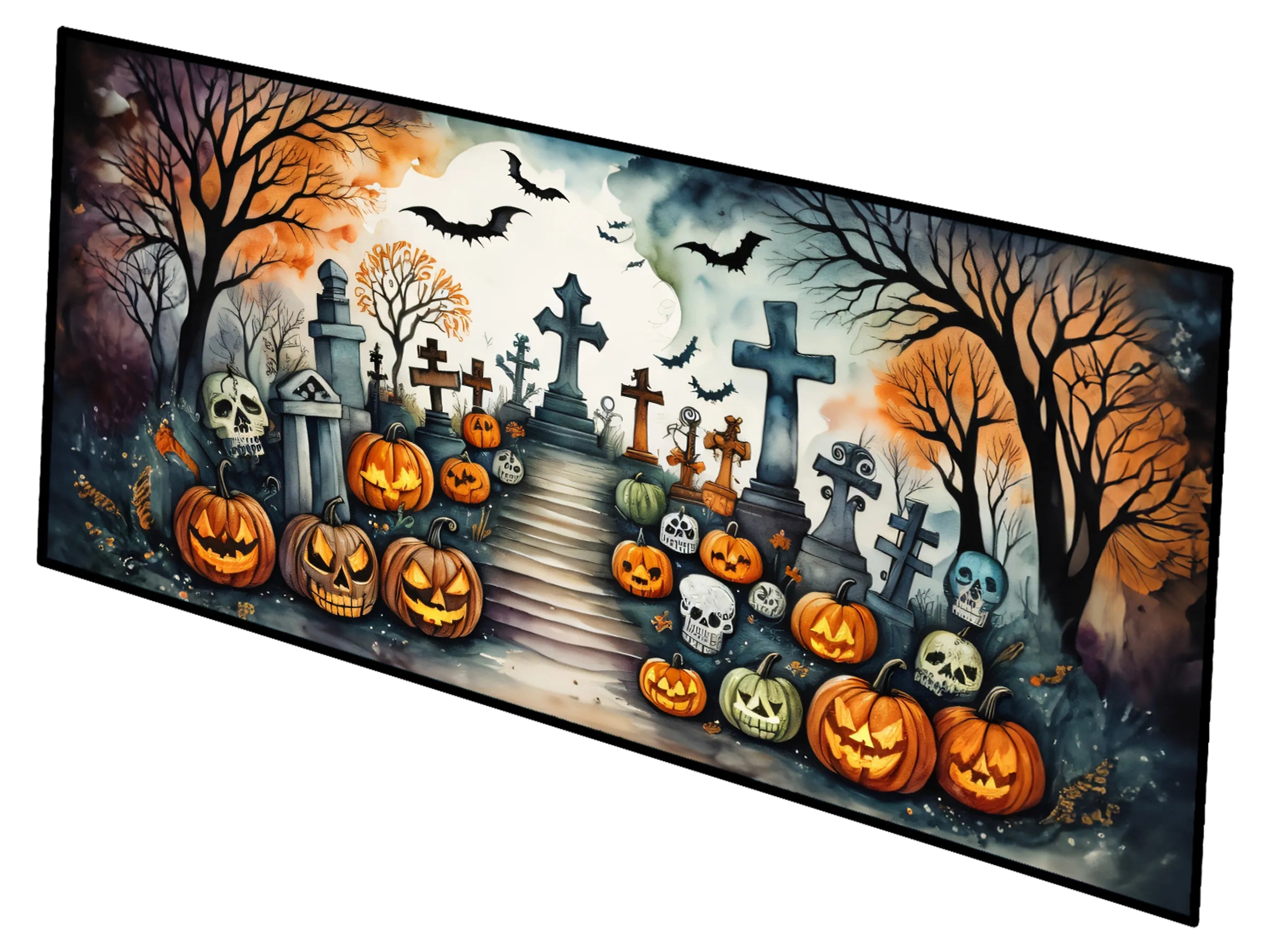 More Spooky Halloween Runner Mat 28x58 - Size: 28HX58W | Pack Of: 1 | Collection name: More spooky halloween