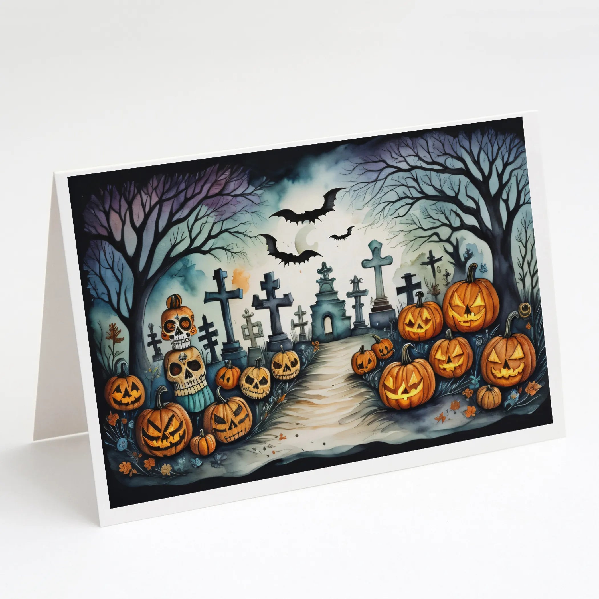 More Spooky Halloween Greeting Cards  - Size: 5X7 | Pack Of: 8 | Collection name: More spooky halloween