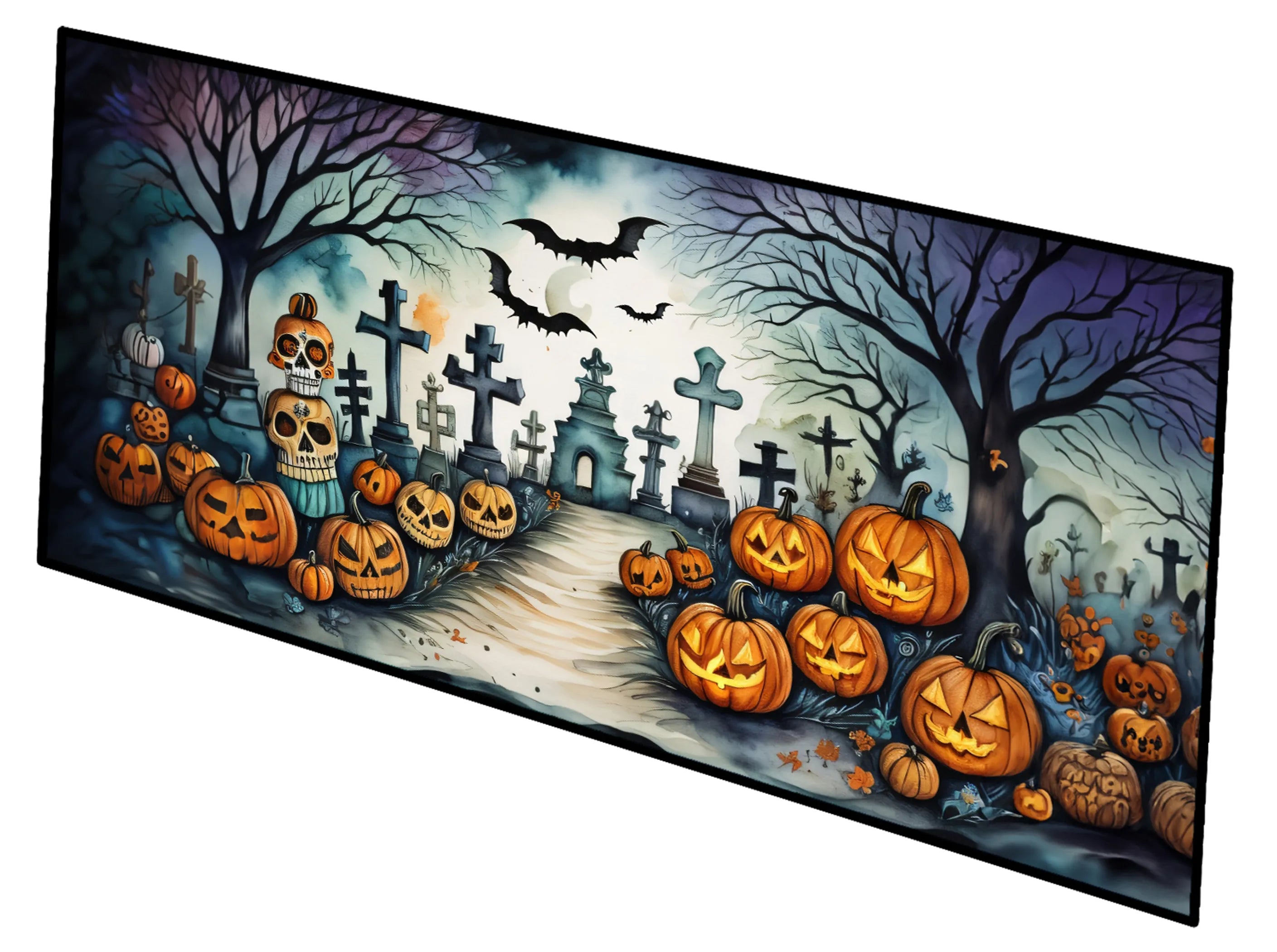 More Spooky Halloween Runner Mat 28x58 - Size: 28HX58W | Pack Of: 1 | Collection name: More spooky halloween