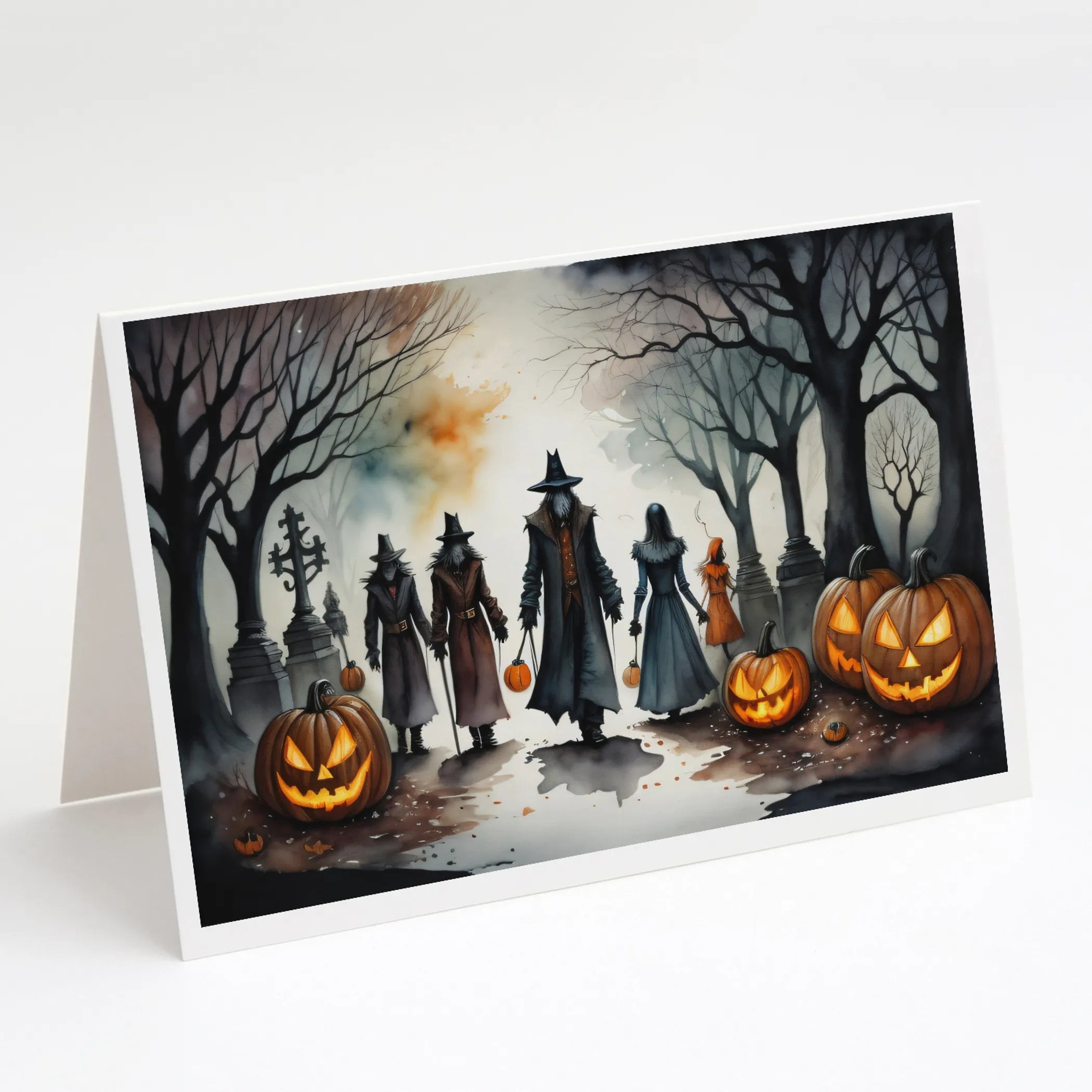 More Spooky Halloween Greeting Cards  - Size: 5X7 | Pack Of: 8 | Collection name: More spooky halloween