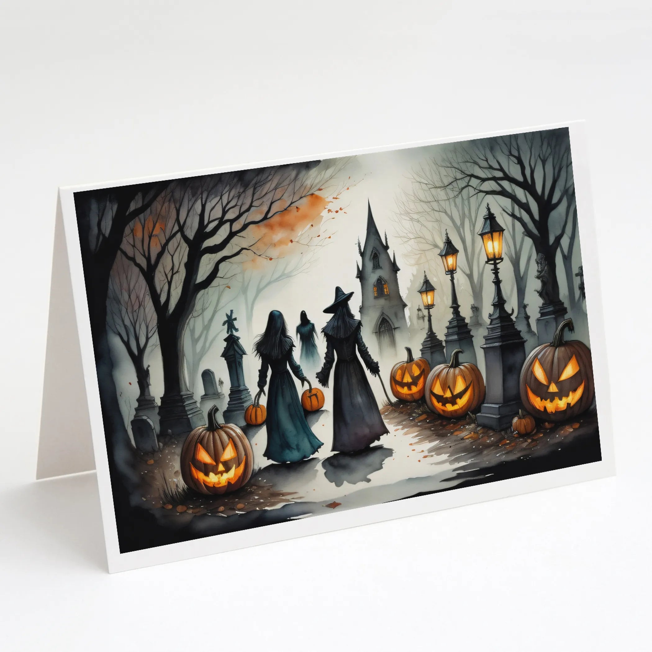 More Spooky Halloween Greeting Cards  - Size: 5X7 | Pack Of: 8 | Collection name: More spooky halloween