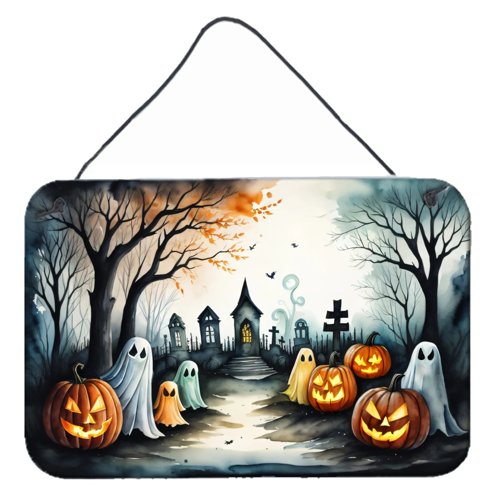 More Spooky Halloween Wall or Door Hanging Prints - Size: 8HX12W | Pack Of: 1 | Collection name: More spooky halloween