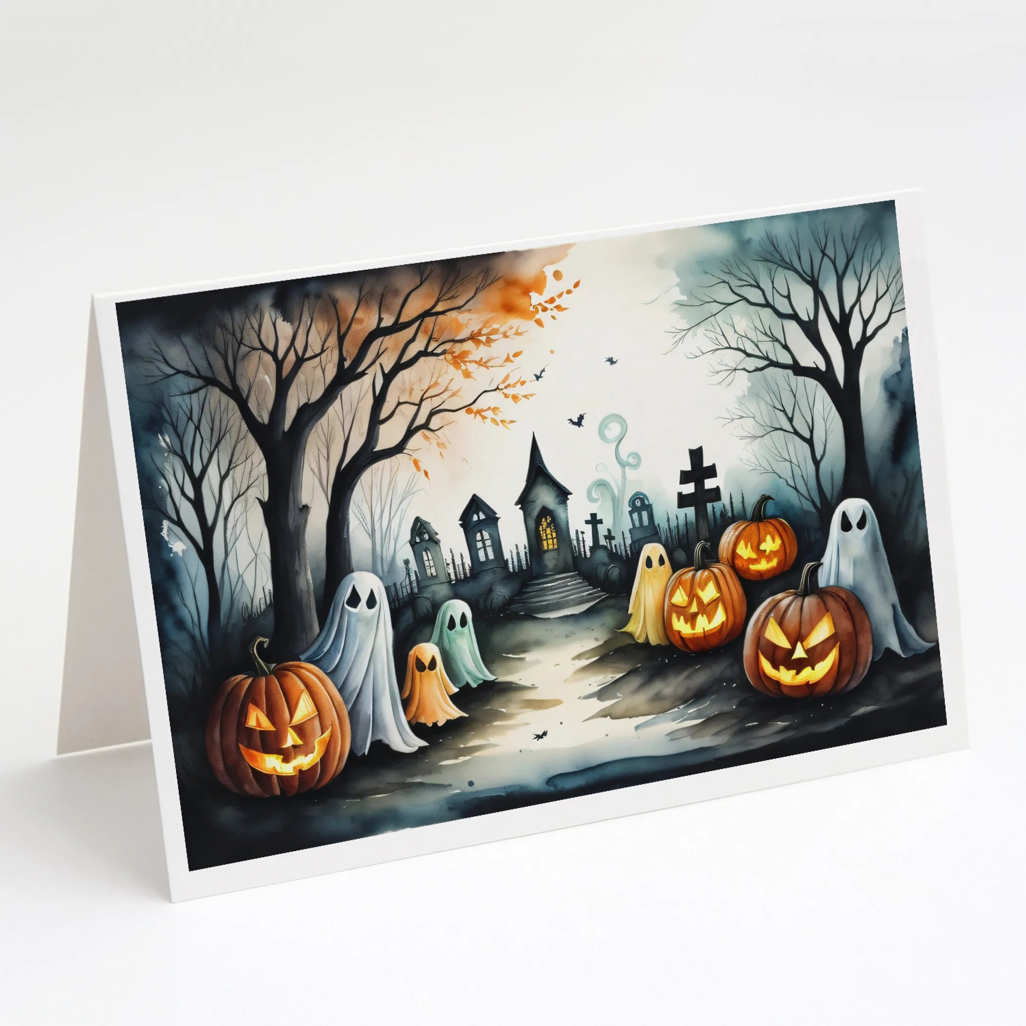More Spooky Halloween Greeting Cards  - Size: 5X7 | Pack Of: 8 | Collection name: More spooky halloween
