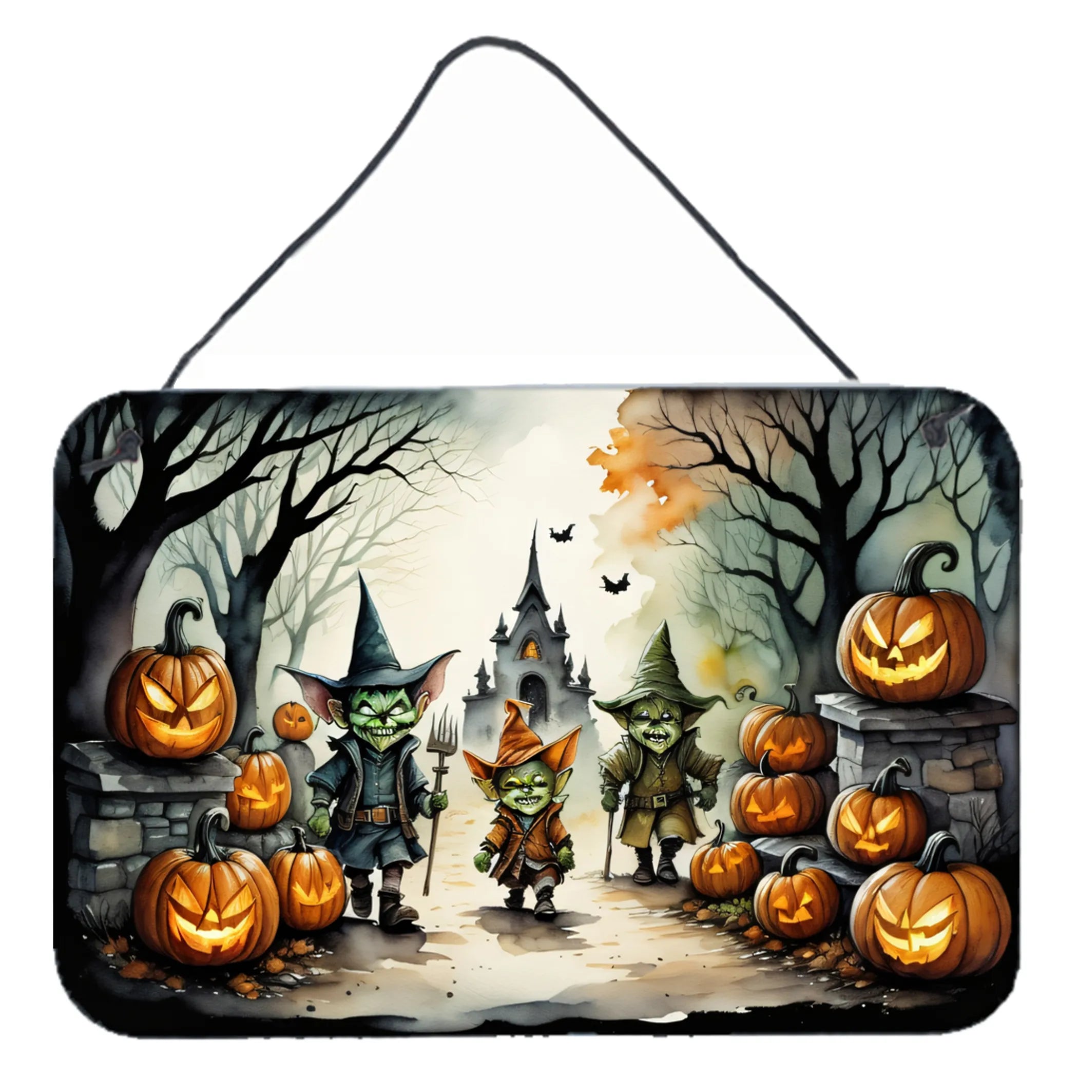 More Spooky Halloween Wall or Door Hanging Prints - Size: 8HX12W | Pack Of: 1 | Collection name: More spooky halloween