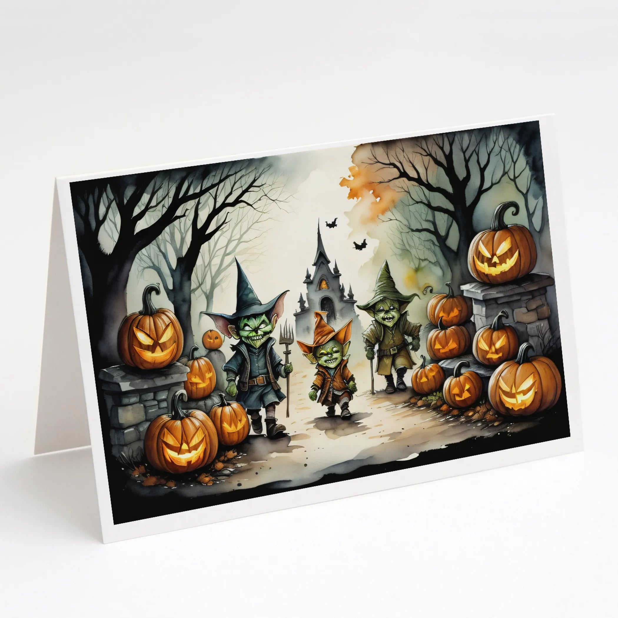More Spooky Halloween Greeting Cards  - Size: 5X7 | Pack Of: 8 | Collection name: More spooky halloween
