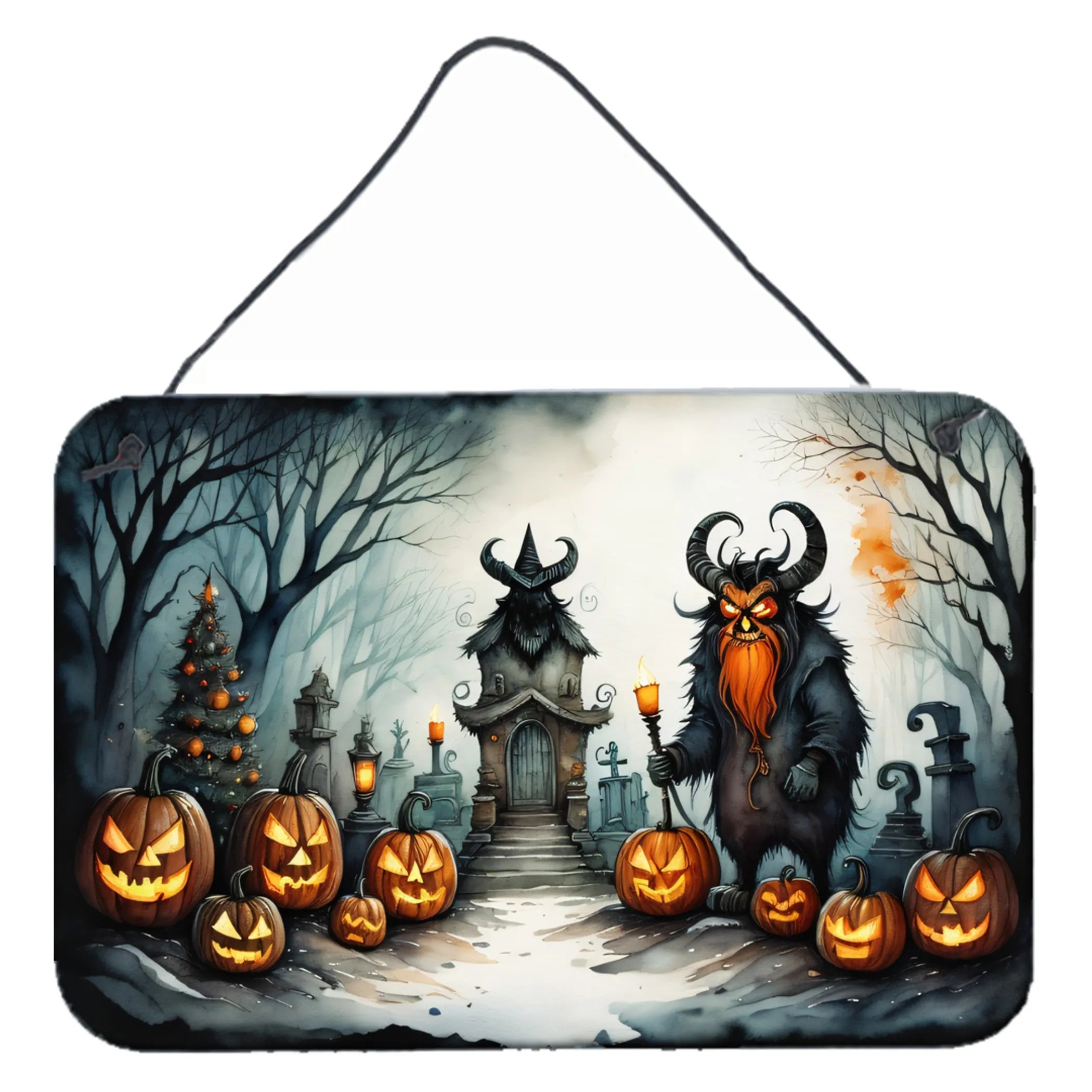 More Spooky Halloween Wall or Door Hanging Prints - Size: 8HX12W | Pack Of: 1 | Collection name: More spooky halloween
