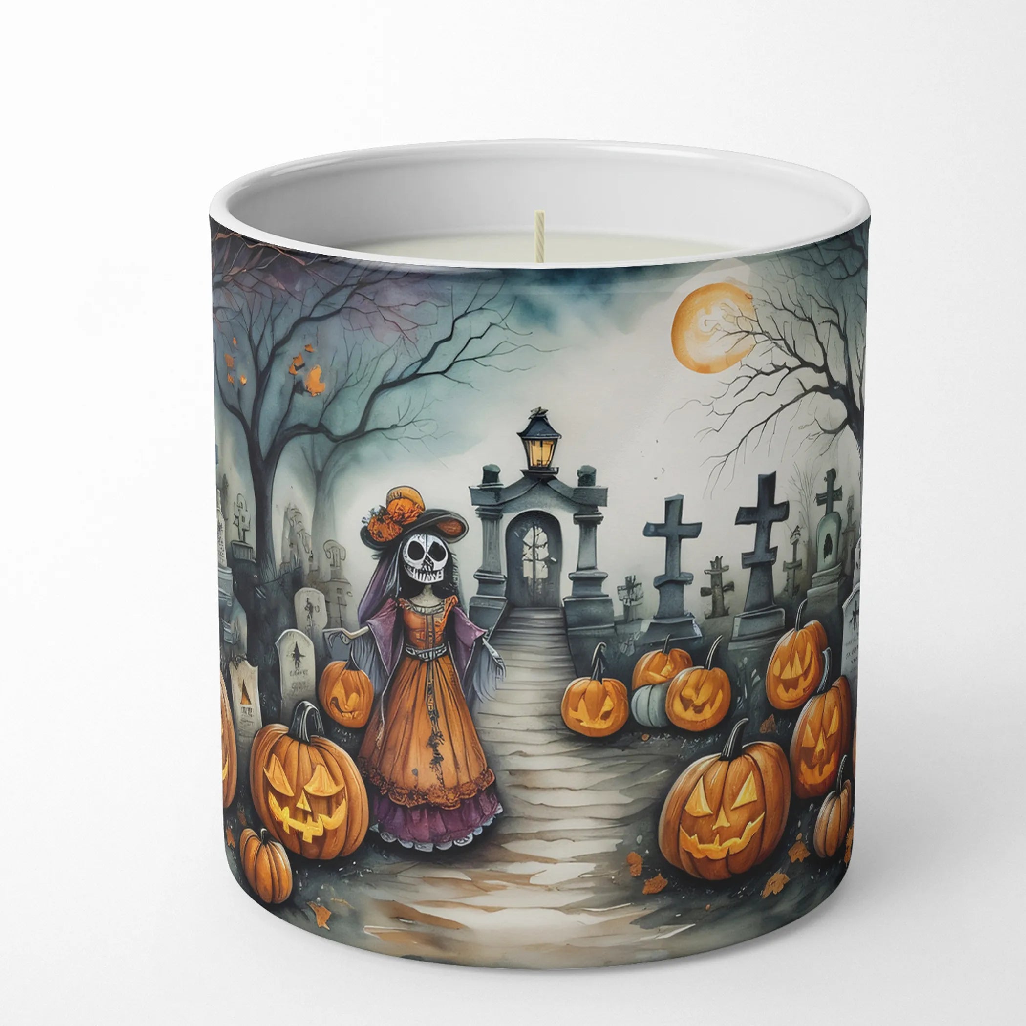 More Spooky Halloween Decorative Soy Candle - Size: 10 OZ | Pack Of: 1 | Collection name: More spooky halloween