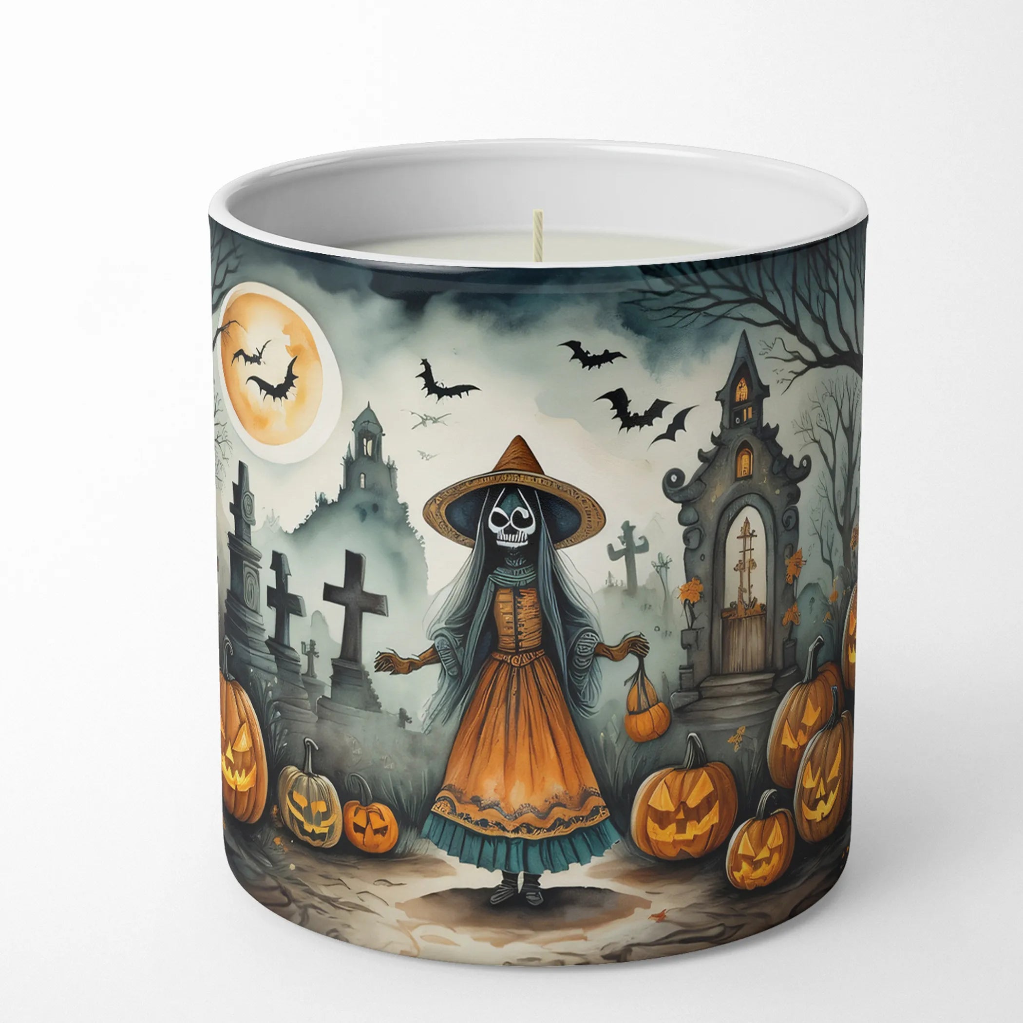 More Spooky Halloween Decorative Soy Candle - Size: 10 OZ | Pack Of: 1 | Collection name: More spooky halloween