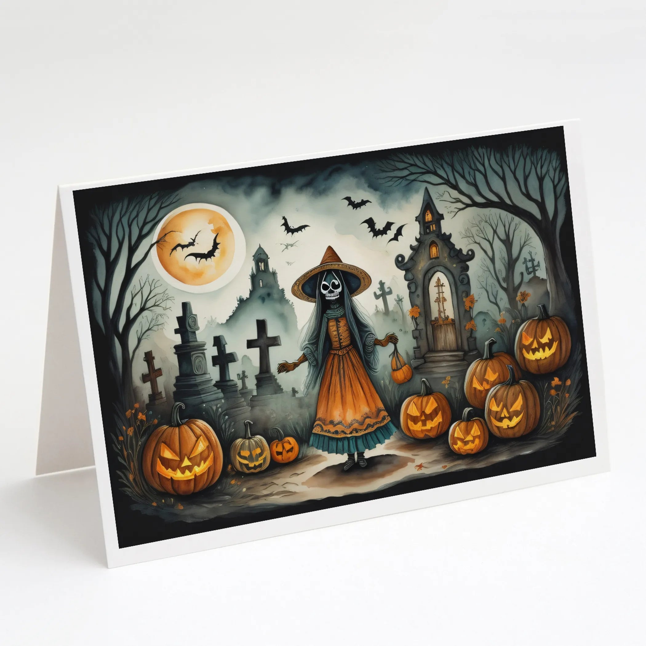 More Spooky Halloween Greeting Cards  - Size: 5X7 | Pack Of: 8 | Collection name: More spooky halloween
