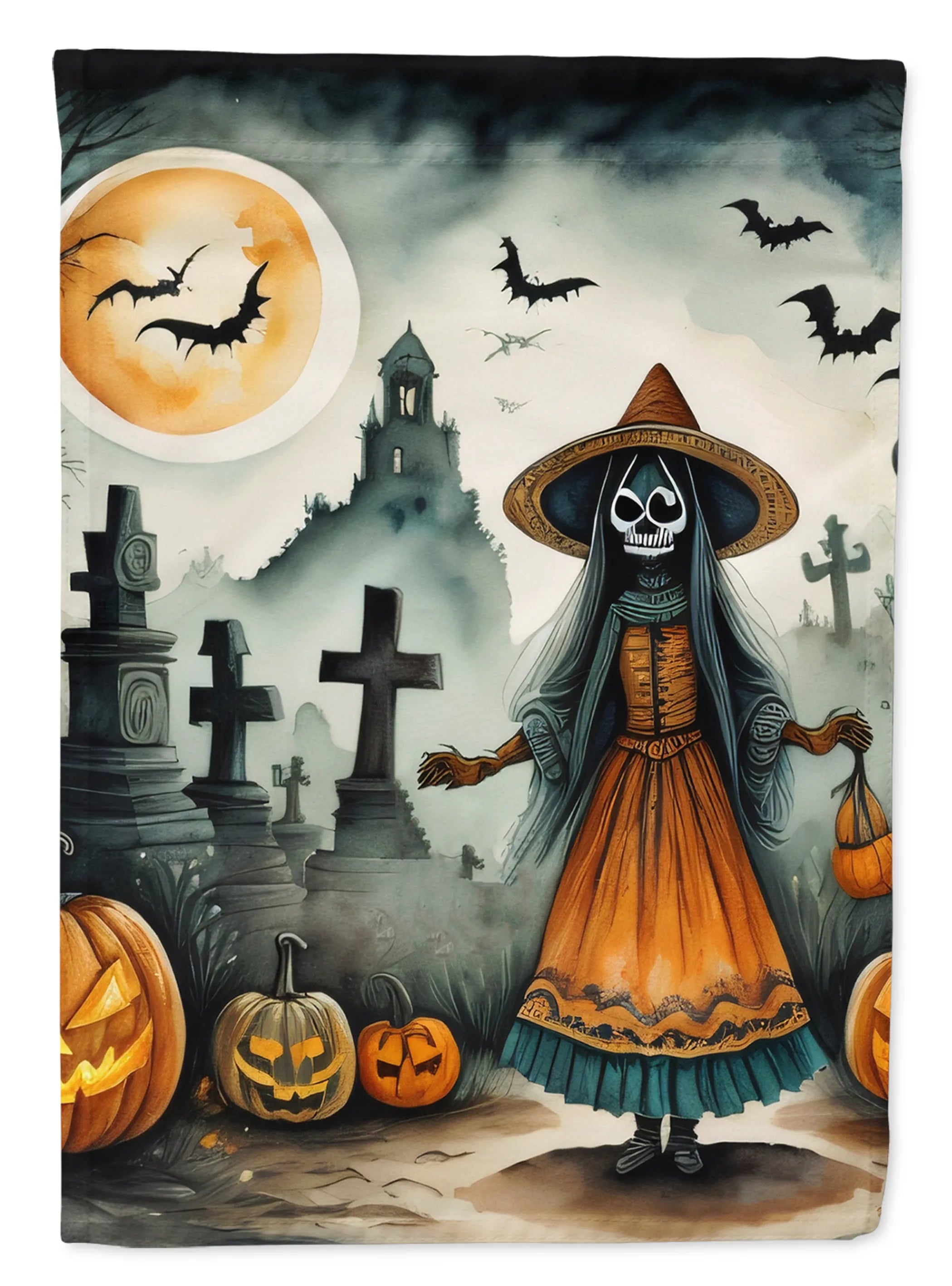 More Spooky Halloween Decorative Flag - Pack Of: 1 | Collection name: More spooky halloween