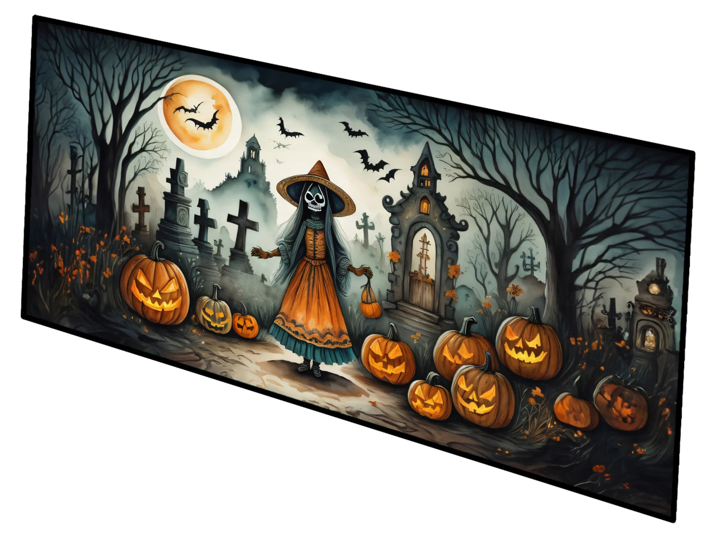 More Spooky Halloween Runner Mat 28x58 - Size: 28HX58W | Pack Of: 1 | Collection name: More spooky halloween