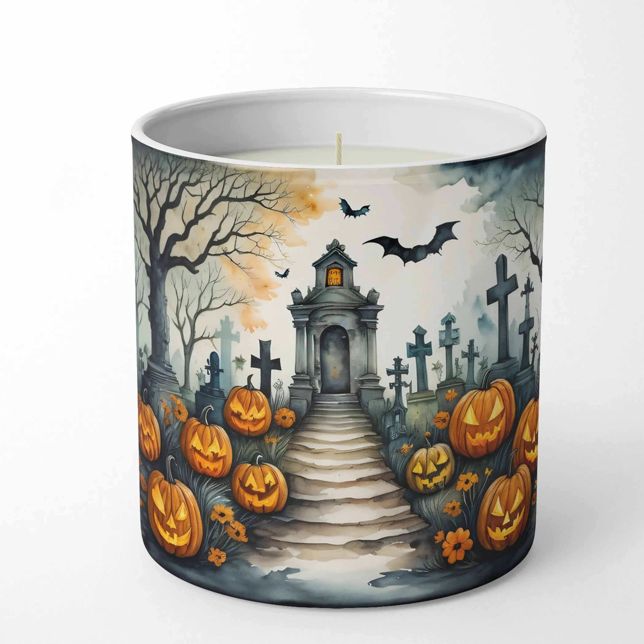 More Spooky Halloween Decorative Soy Candle - Size: 10 OZ | Pack Of: 1 | Collection name: More spooky halloween