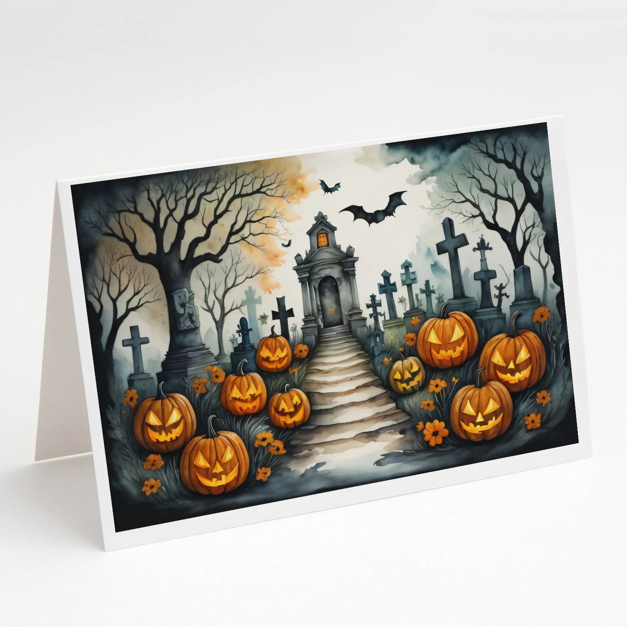 More Spooky Halloween Greeting Cards  - Size: 5X7 | Pack Of: 8 | Collection name: More spooky halloween
