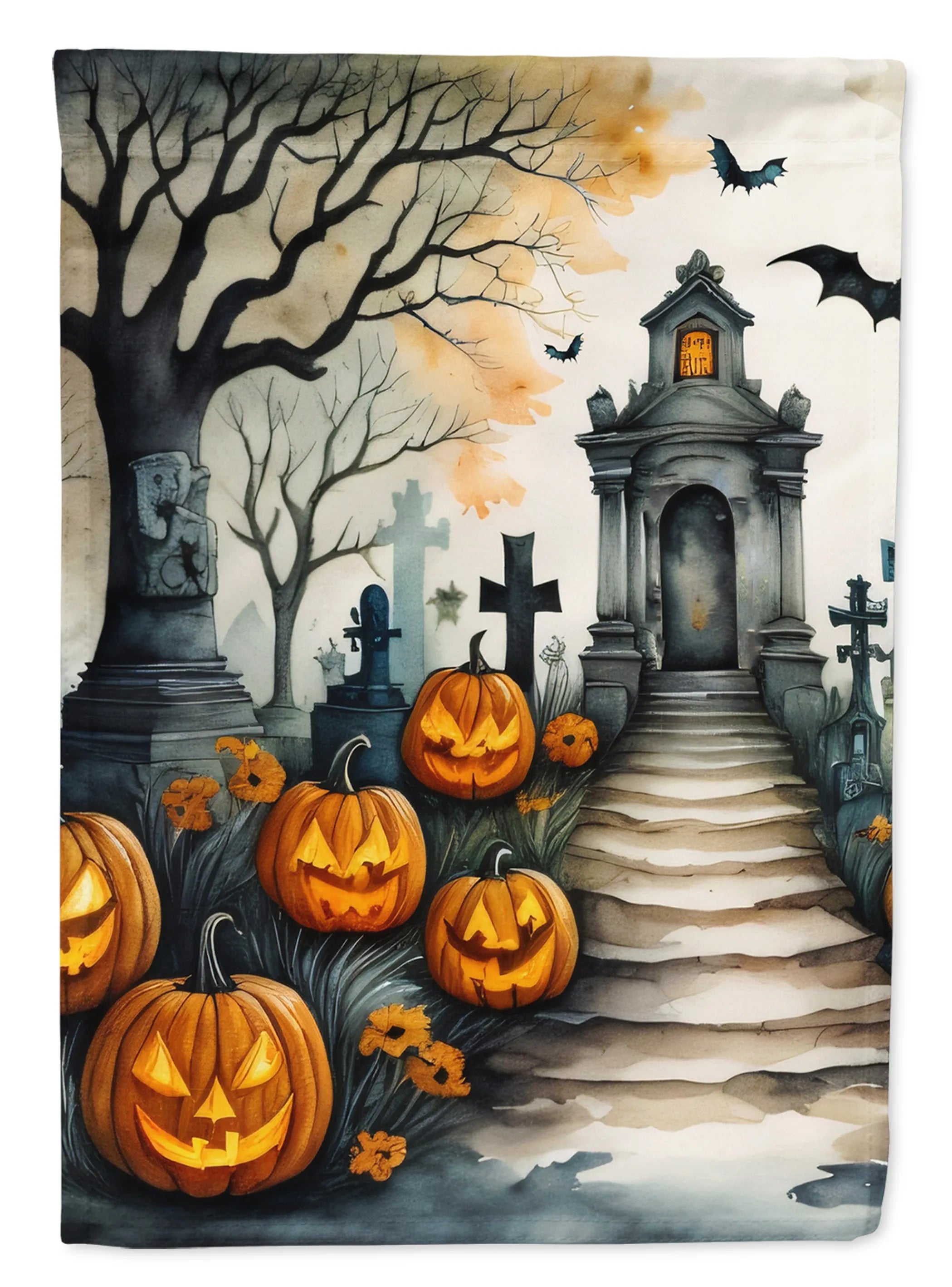 More Spooky Halloween Decorative Flag - Pack Of: 1 | Collection name: More spooky halloween