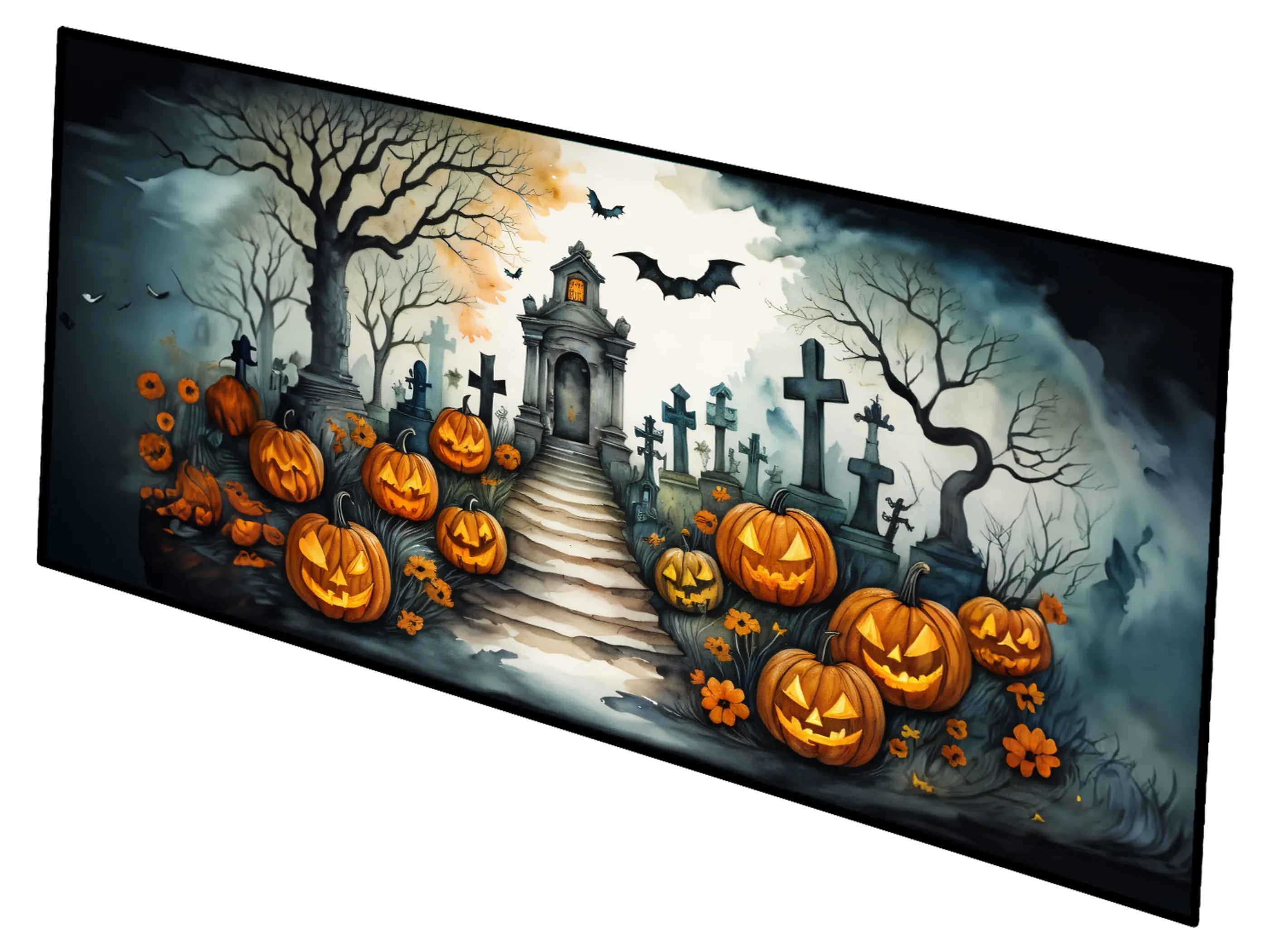 More Spooky Halloween Runner Mat 28x58 - Size: 28HX58W | Pack Of: 1 | Collection name: More spooky halloween