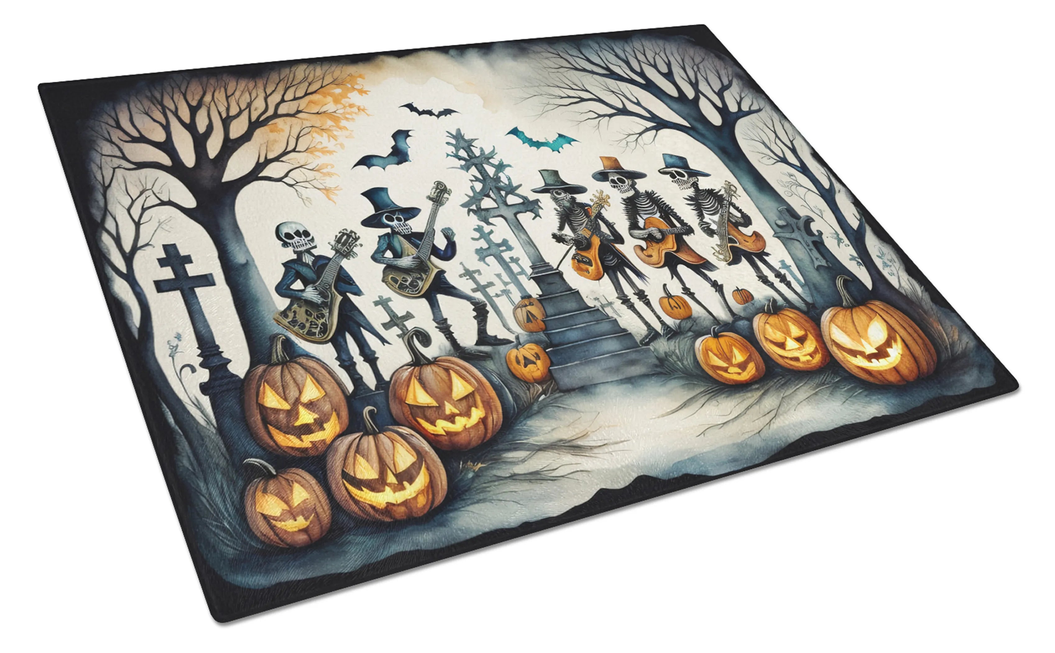 More Spooky Halloween Glass Cutting Board - Size: LARGE | Pack Of: 1 | Collection name: More spooky halloween