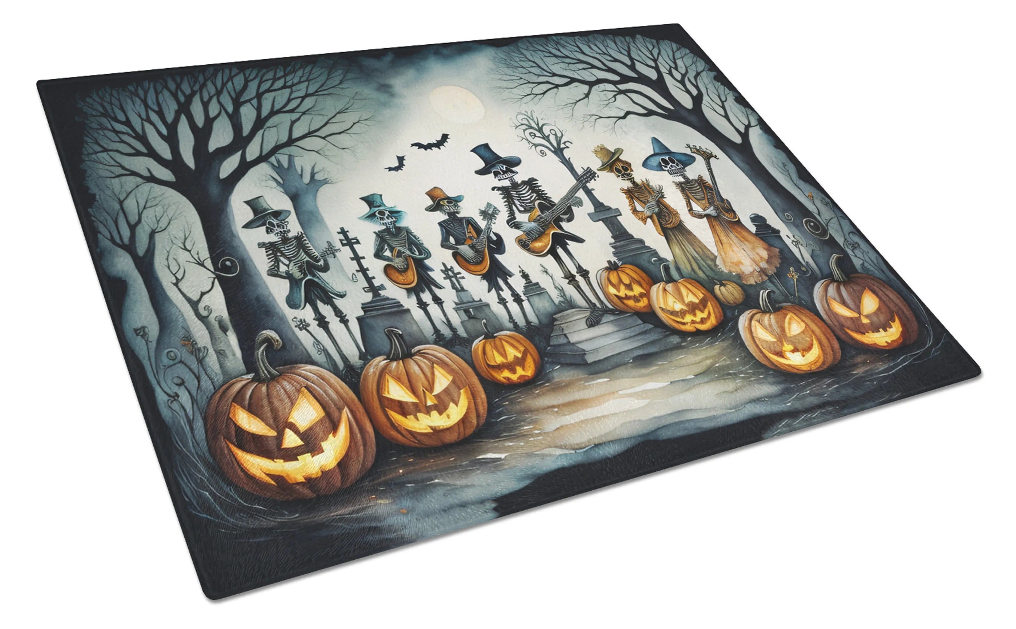 More Spooky Halloween Glass Cutting Board - Size: LARGE | Pack Of: 1 | Collection name: More spooky halloween