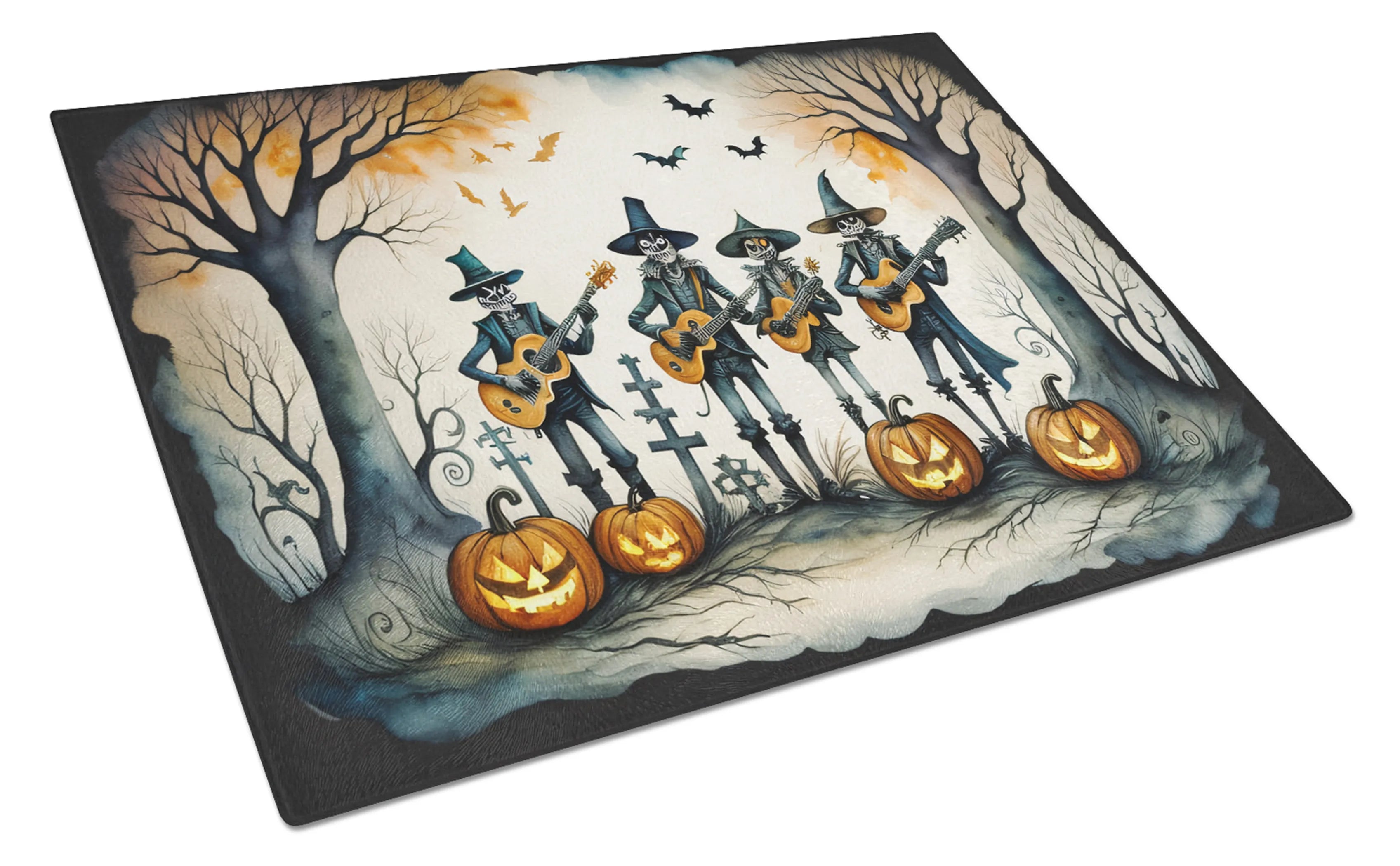 More Spooky Halloween Glass Cutting Board - Size: LARGE | Pack Of: 1 | Collection name: More spooky halloween