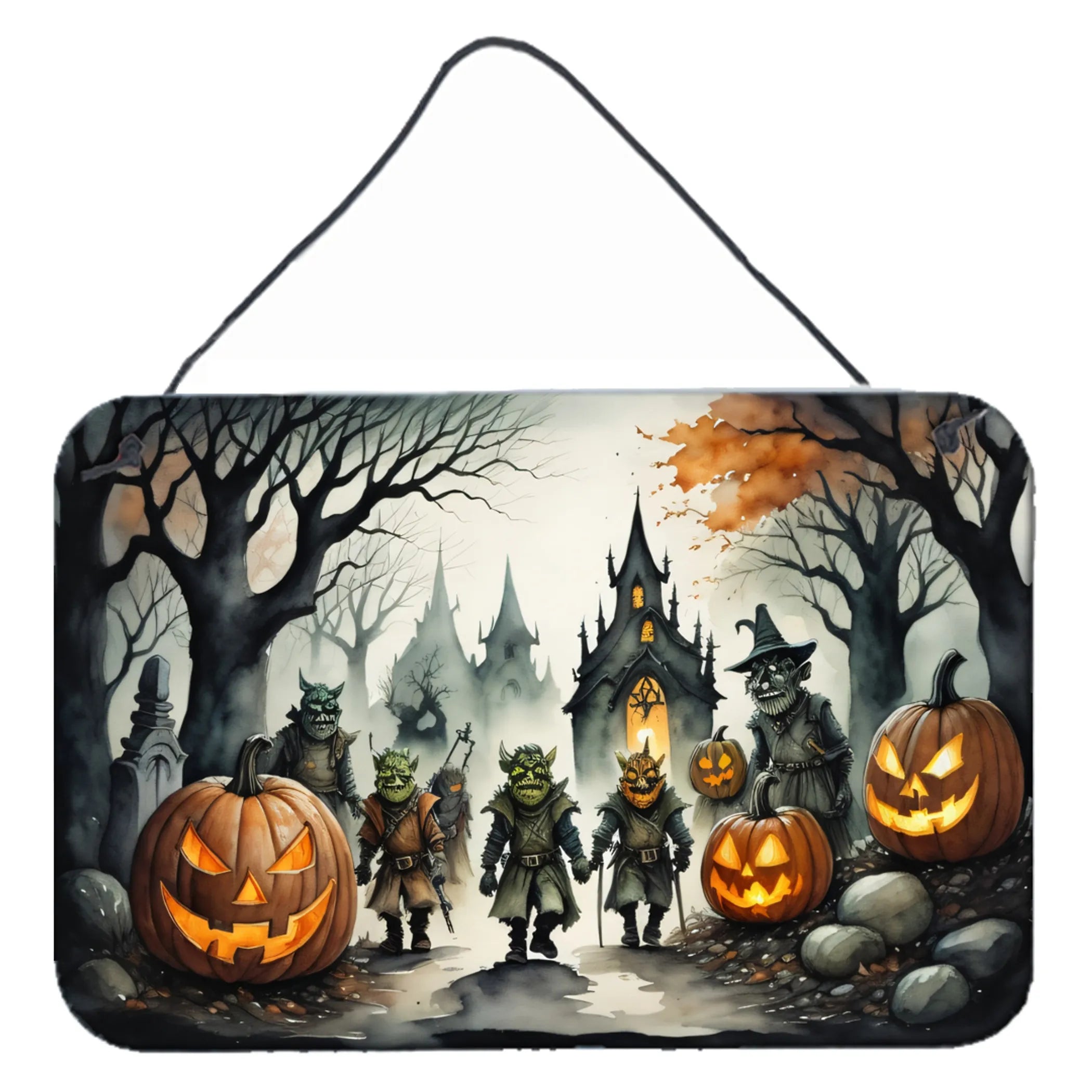 More Spooky Halloween Wall or Door Hanging Prints - Size: 8HX12W | Pack Of: 1 | Collection name: More spooky halloween