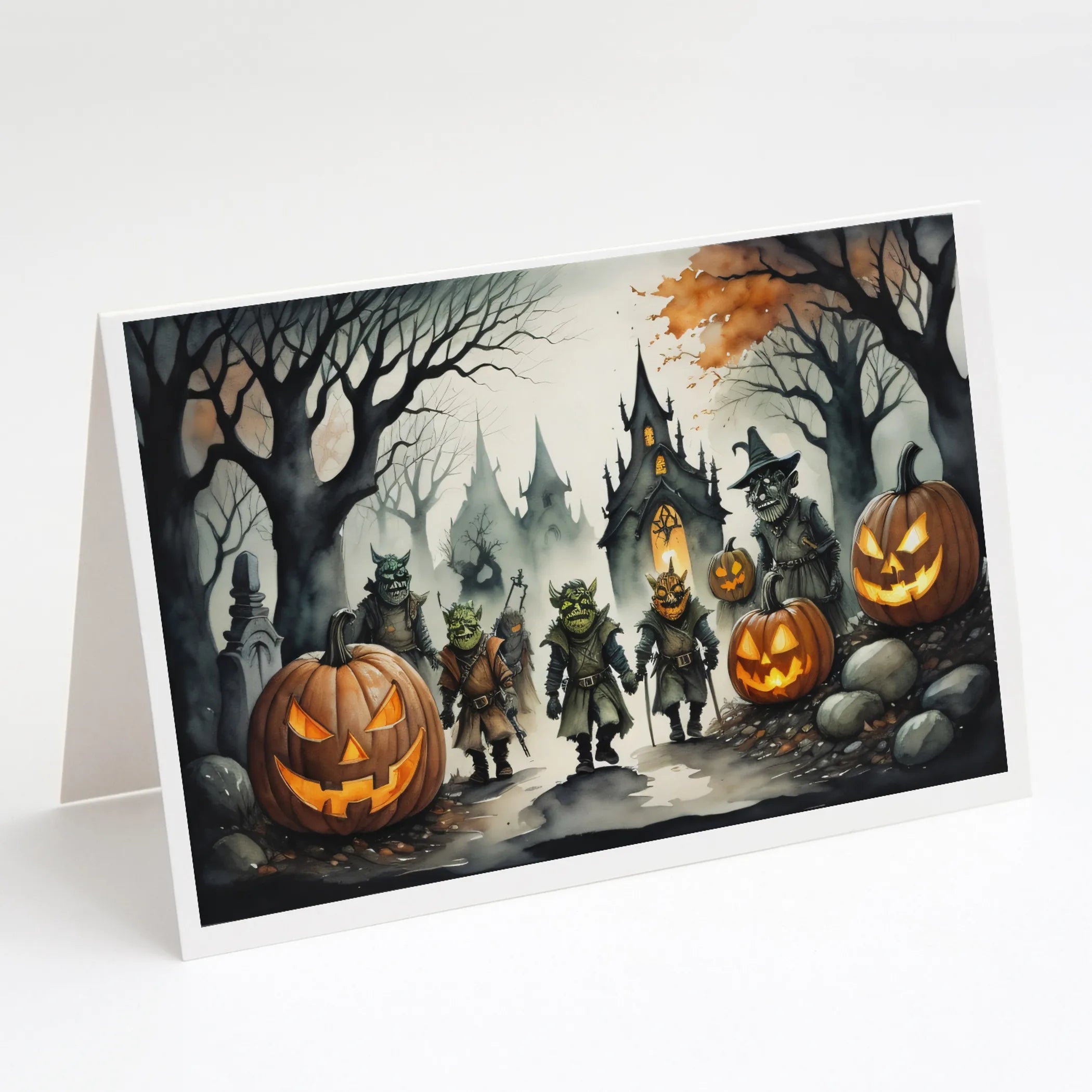 More Spooky Halloween Greeting Cards  - Size: 5X7 | Pack Of: 8 | Collection name: More spooky halloween