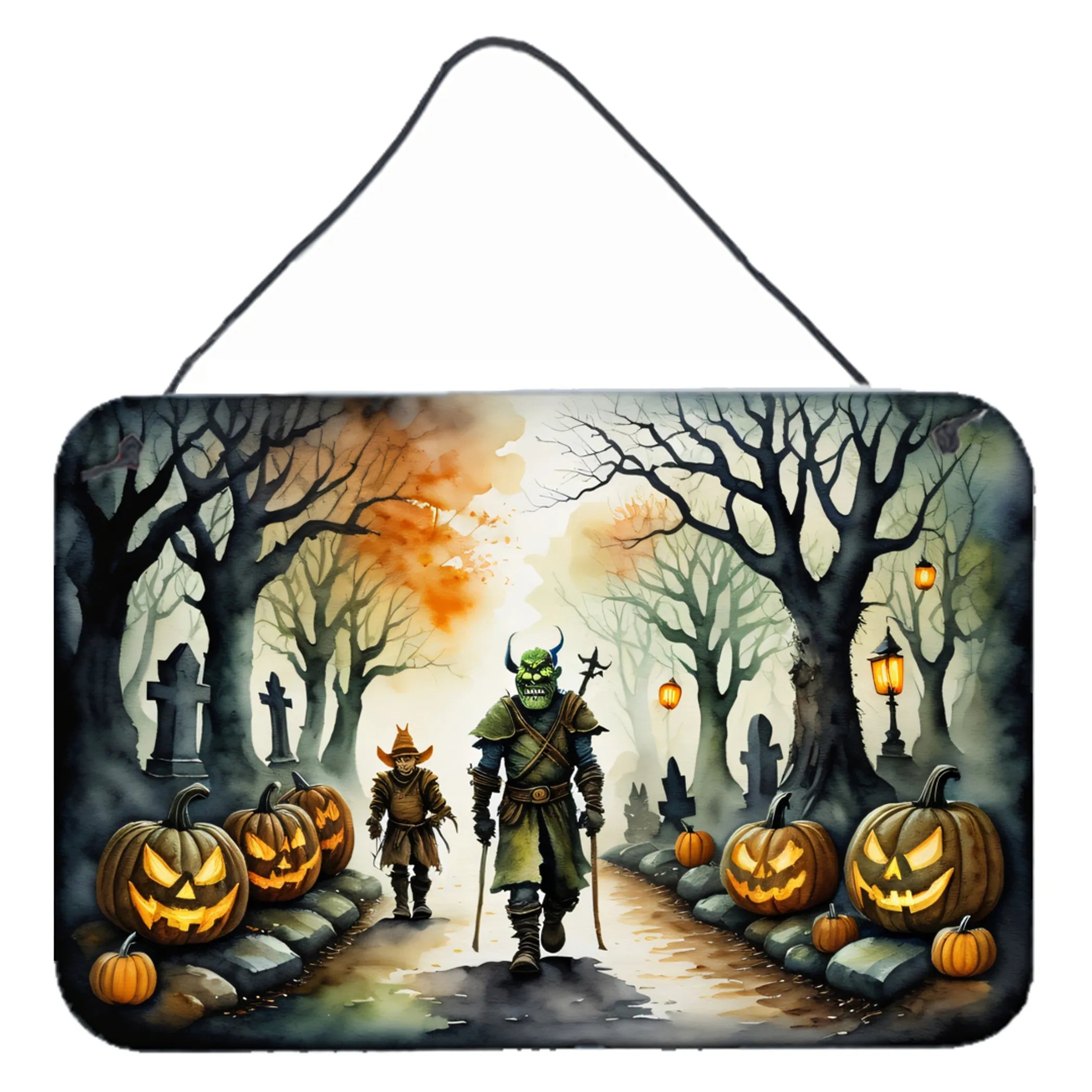 More Spooky Halloween Wall or Door Hanging Prints - Size: 8HX12W | Pack Of: 1 | Collection name: More spooky halloween
