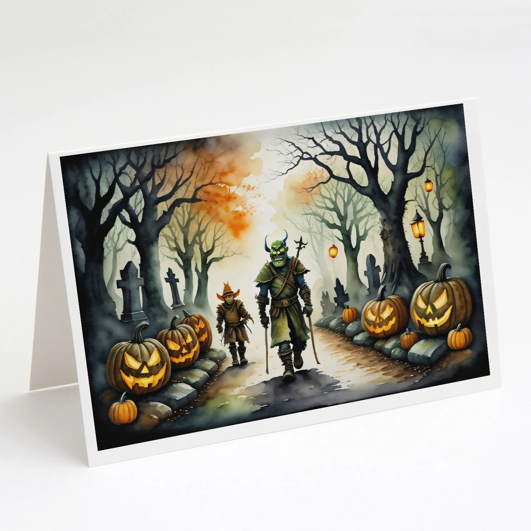More Spooky Halloween Greeting Cards  - Size: 5X7 | Pack Of: 8 | Collection name: More spooky halloween