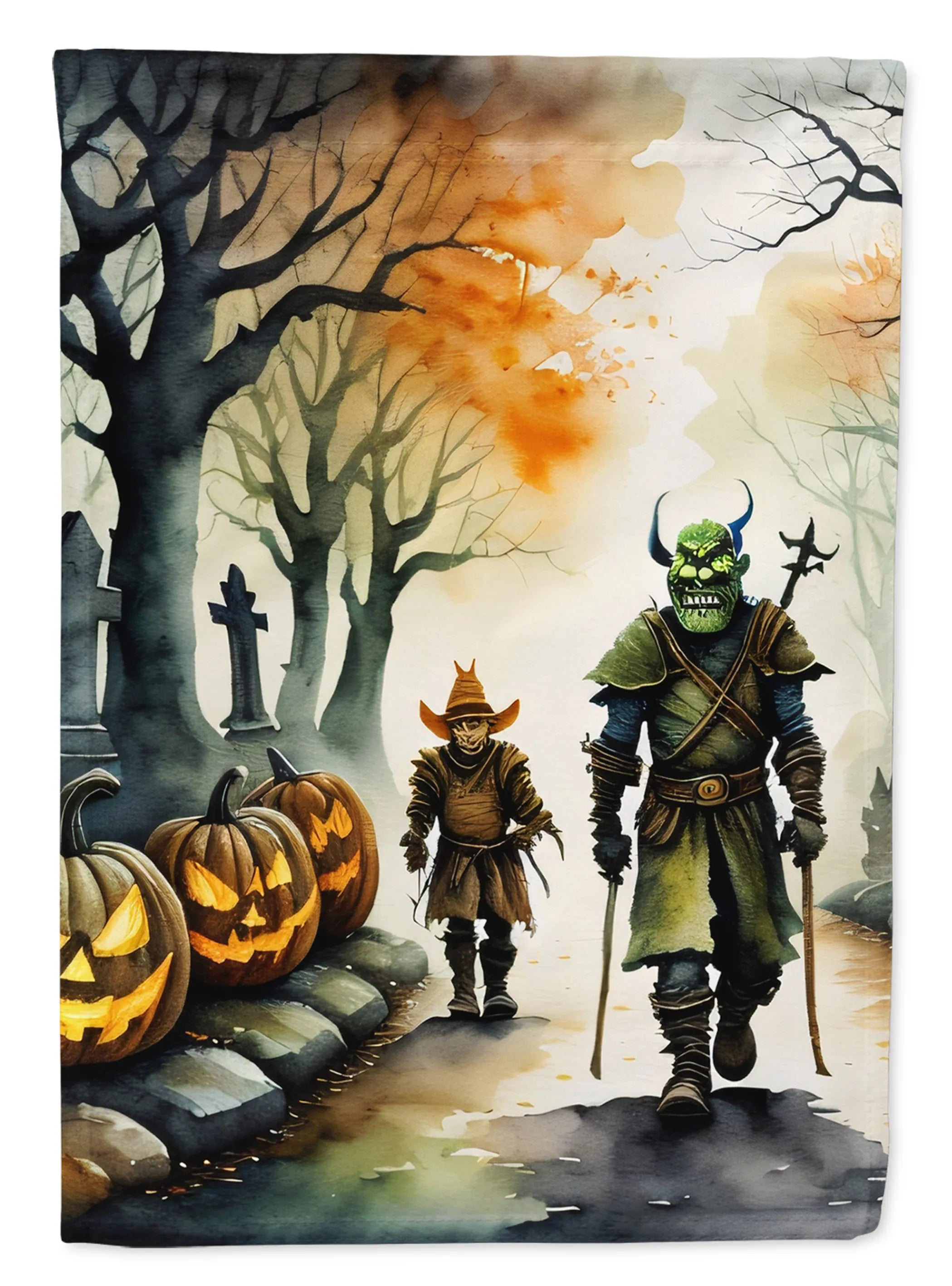 More Spooky Halloween Decorative Flag - Pack Of: 1 | Collection name: More spooky halloween
