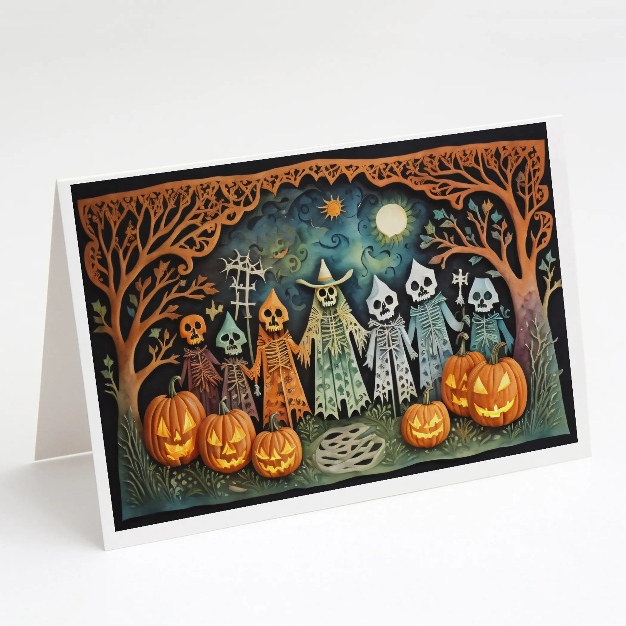 More Spooky Halloween Greeting Cards  - Size: 5X7 | Pack Of: 8 | Collection name: More spooky halloween